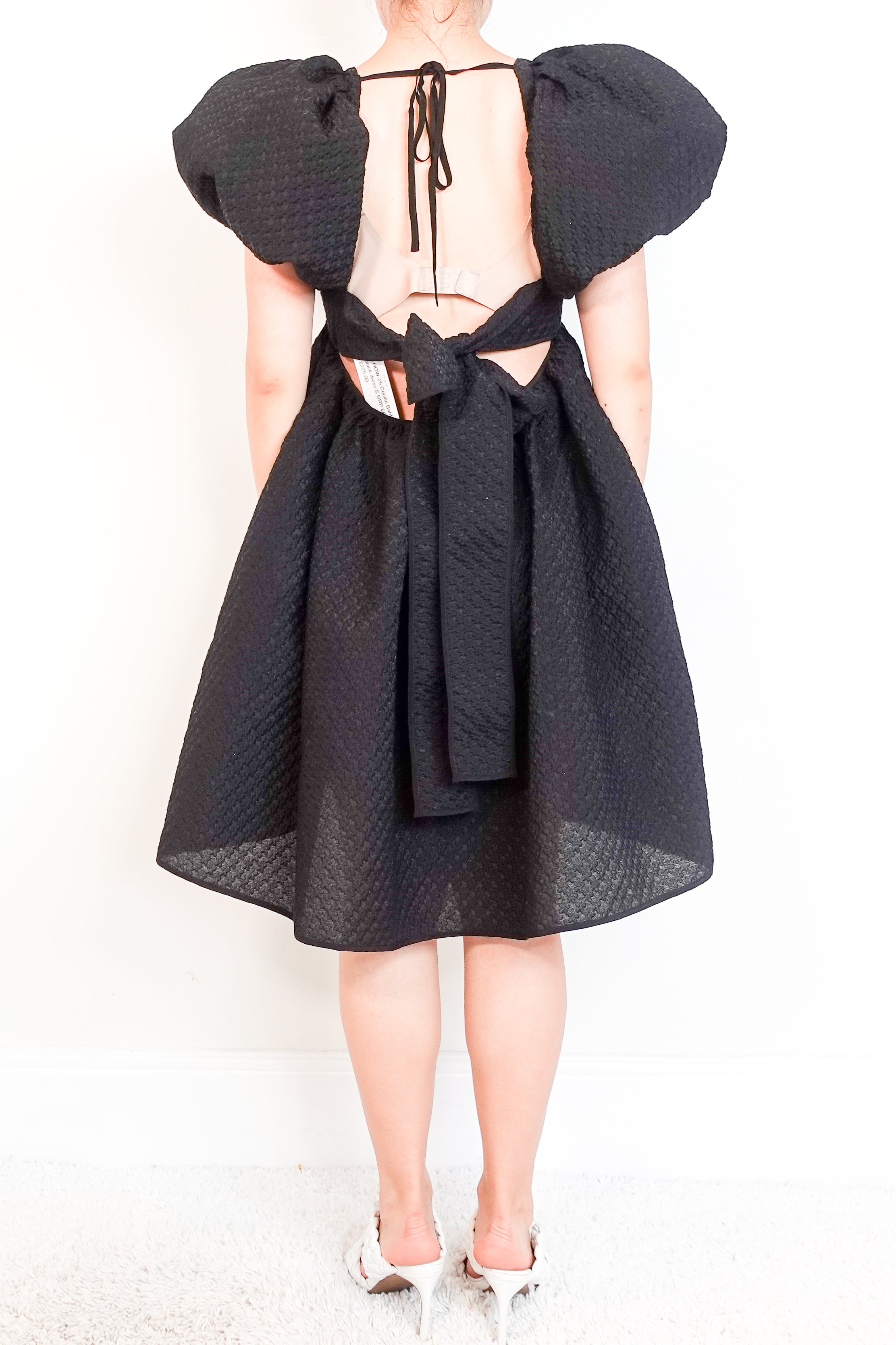 Cecilie Bahnsen black mini dress RRP £600 | Authentic Preloved