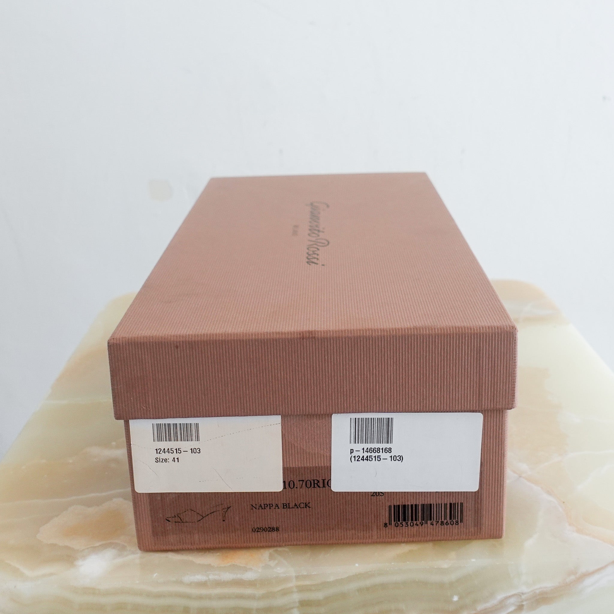 Black square toe heels RRP £500
