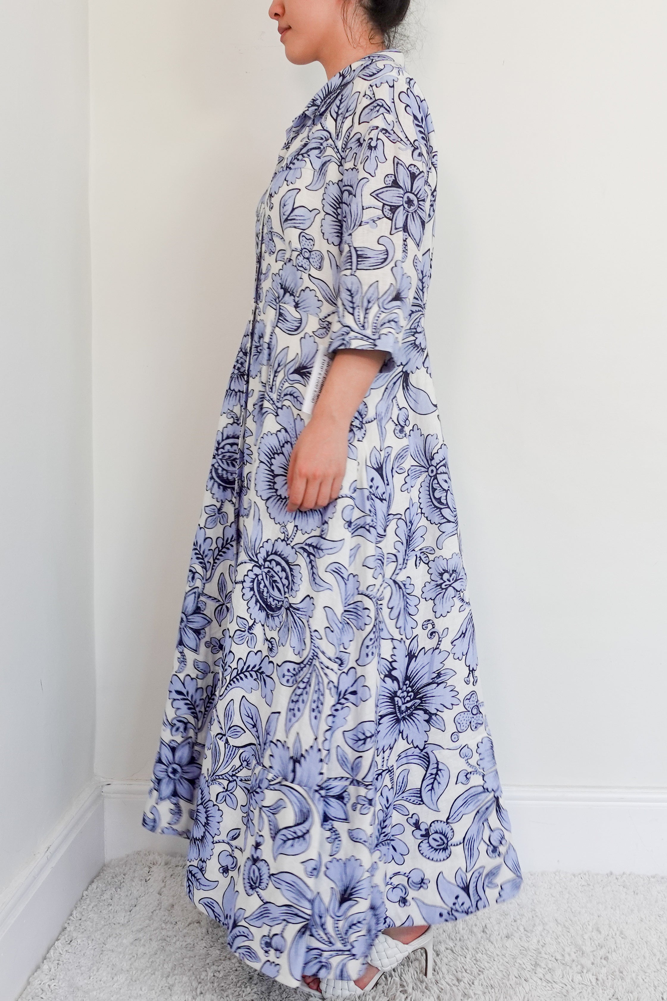 Erdem blue floral dress RRP £1200 | Authentic Preloved
