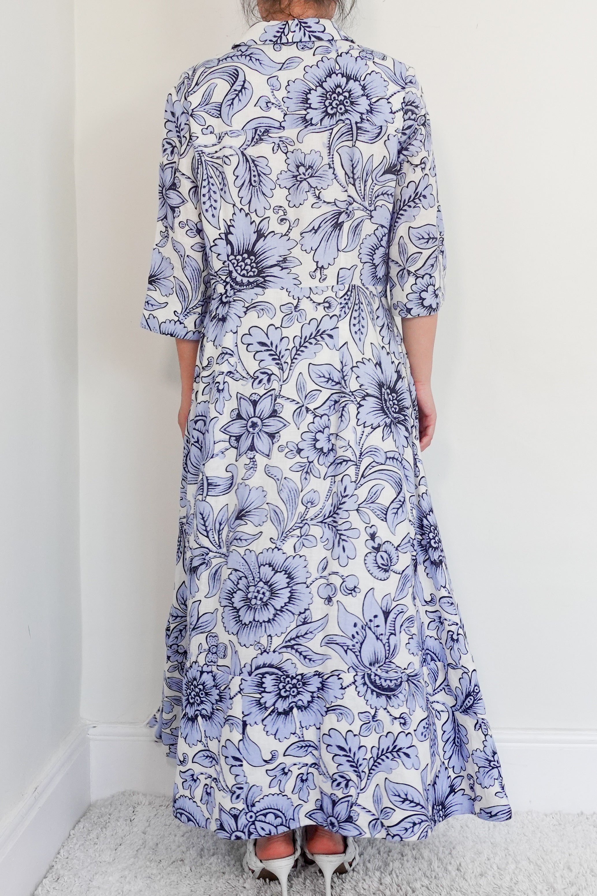 Erdem blue floral dress RRP £1200 | Authentic Preloved