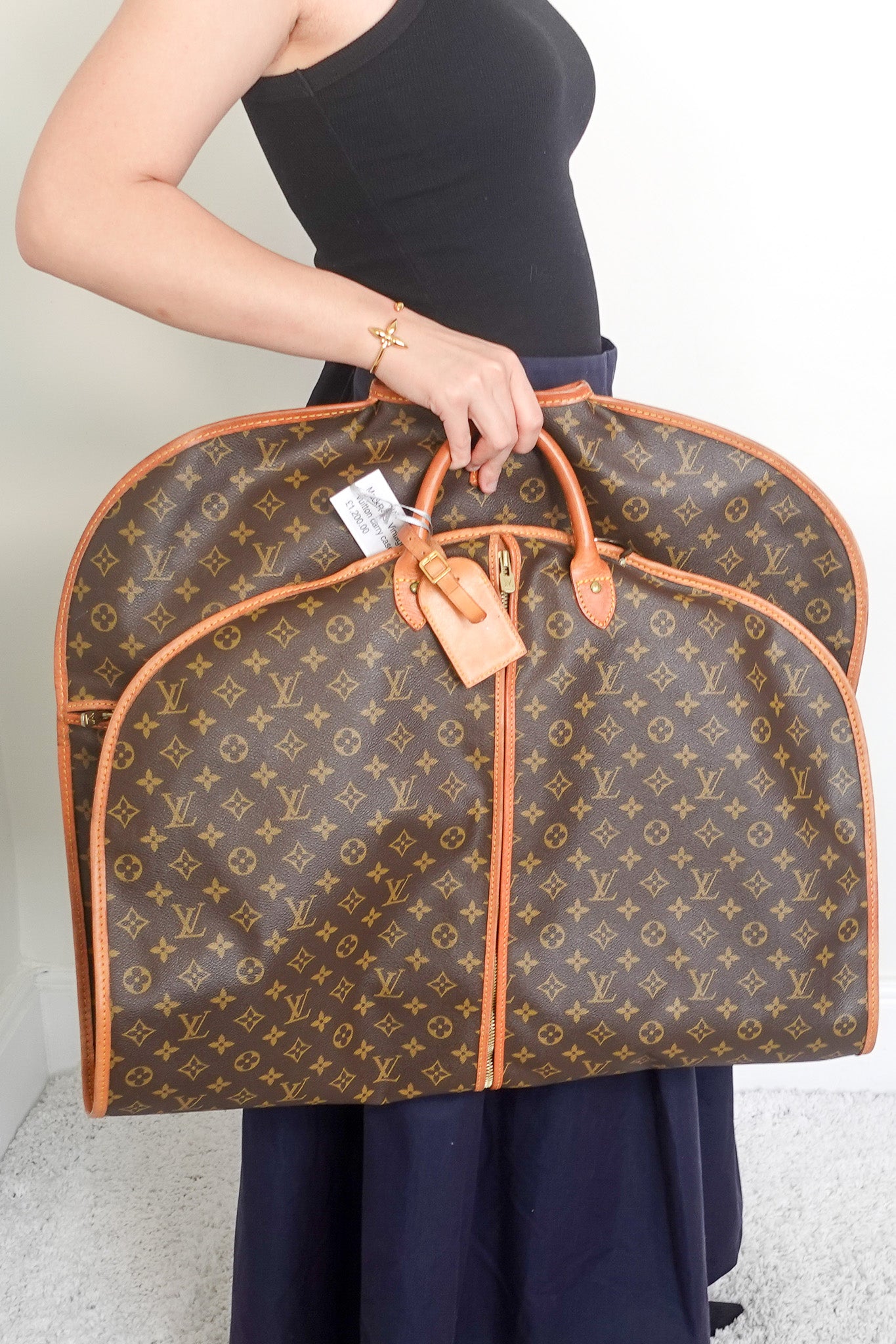 Vintage Leather Suit Carrier RRP £3000
