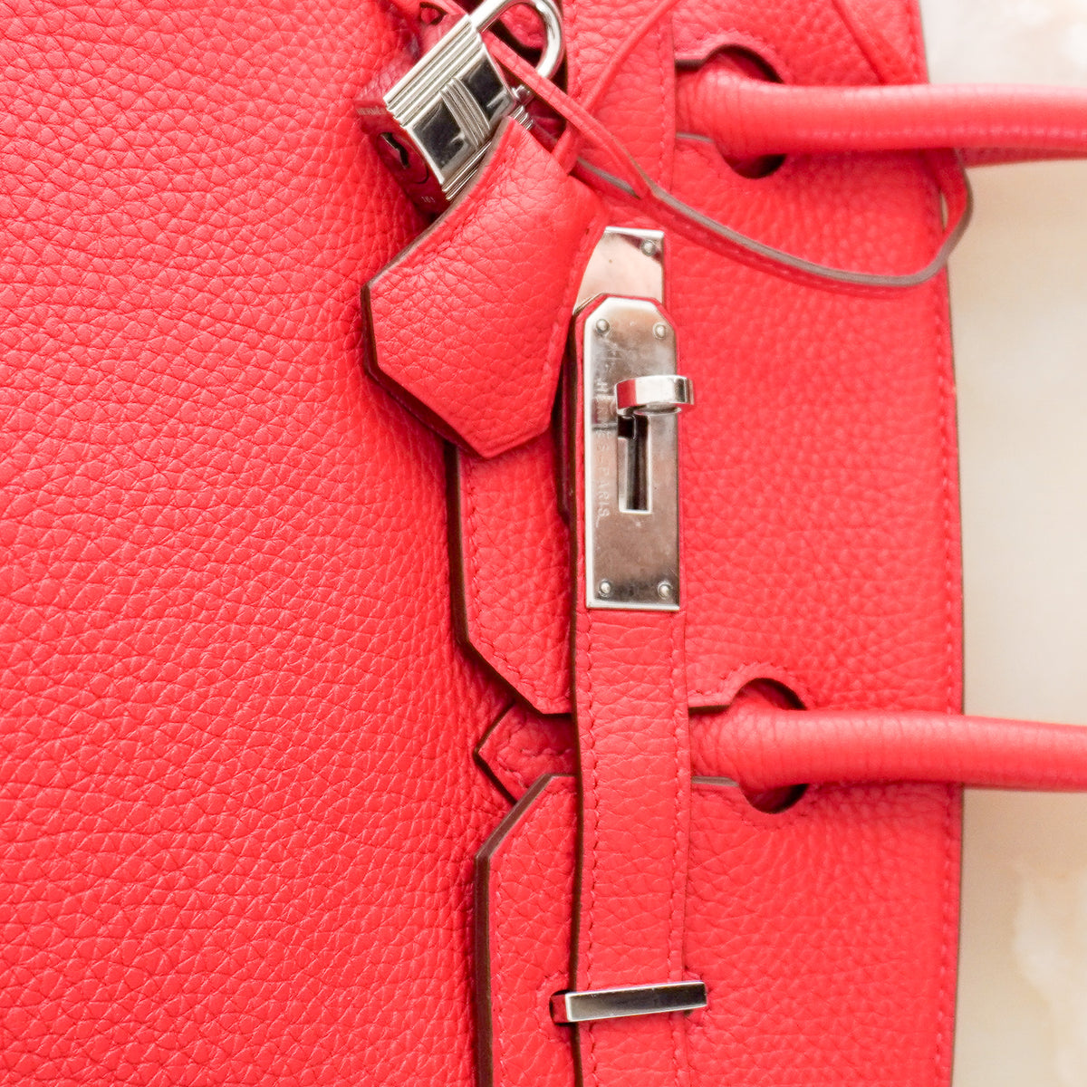 Hermes Birkin 30 Togo Palladium Hardware Rouge Casaque | Authentic Preloved