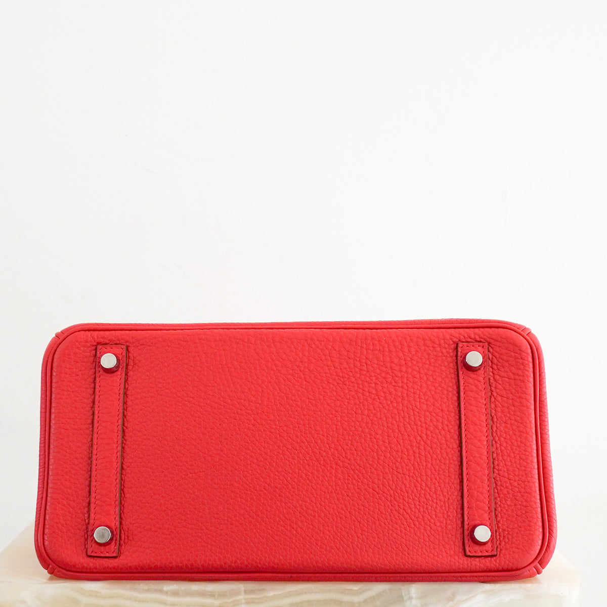 Hermes Birkin 30 Togo Palladium Hardware Rouge Casaque | Authentic Preloved