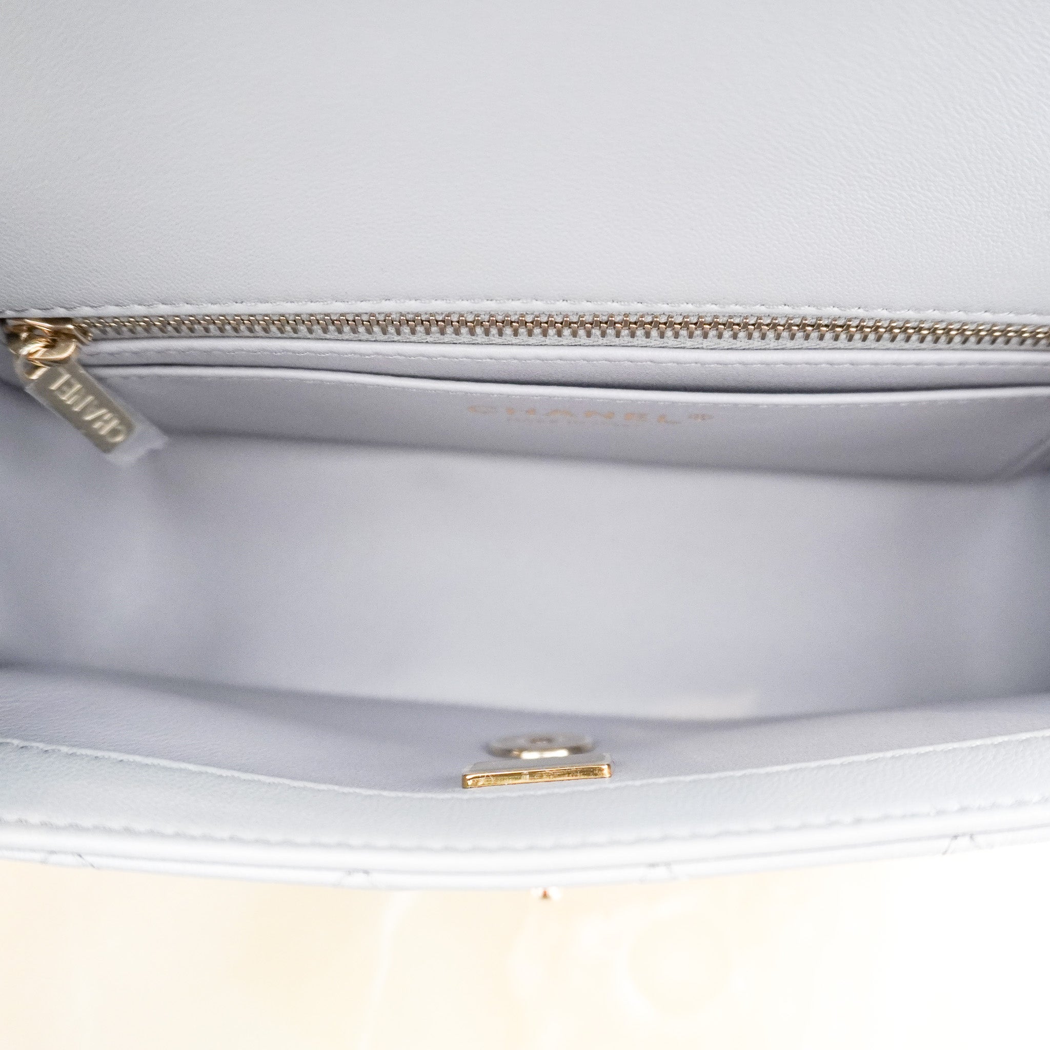 NEW Chanel Mini Sac Rabat Flap Bag in Pearl Crush RRP £4,910 | Authentic Preloved
