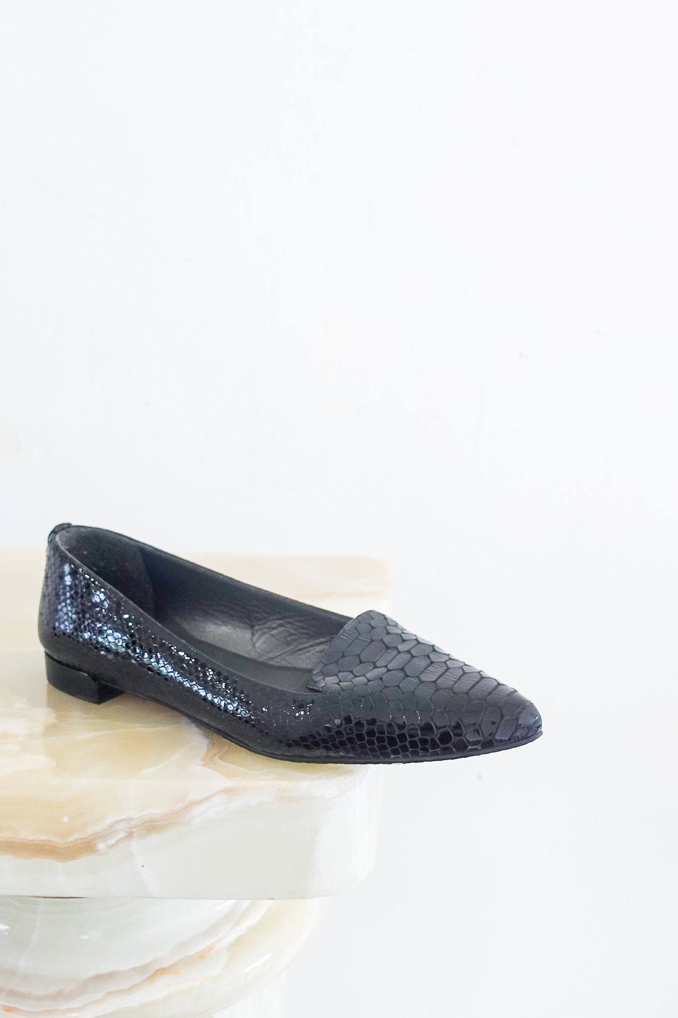 Pointy textured flats RRP £225