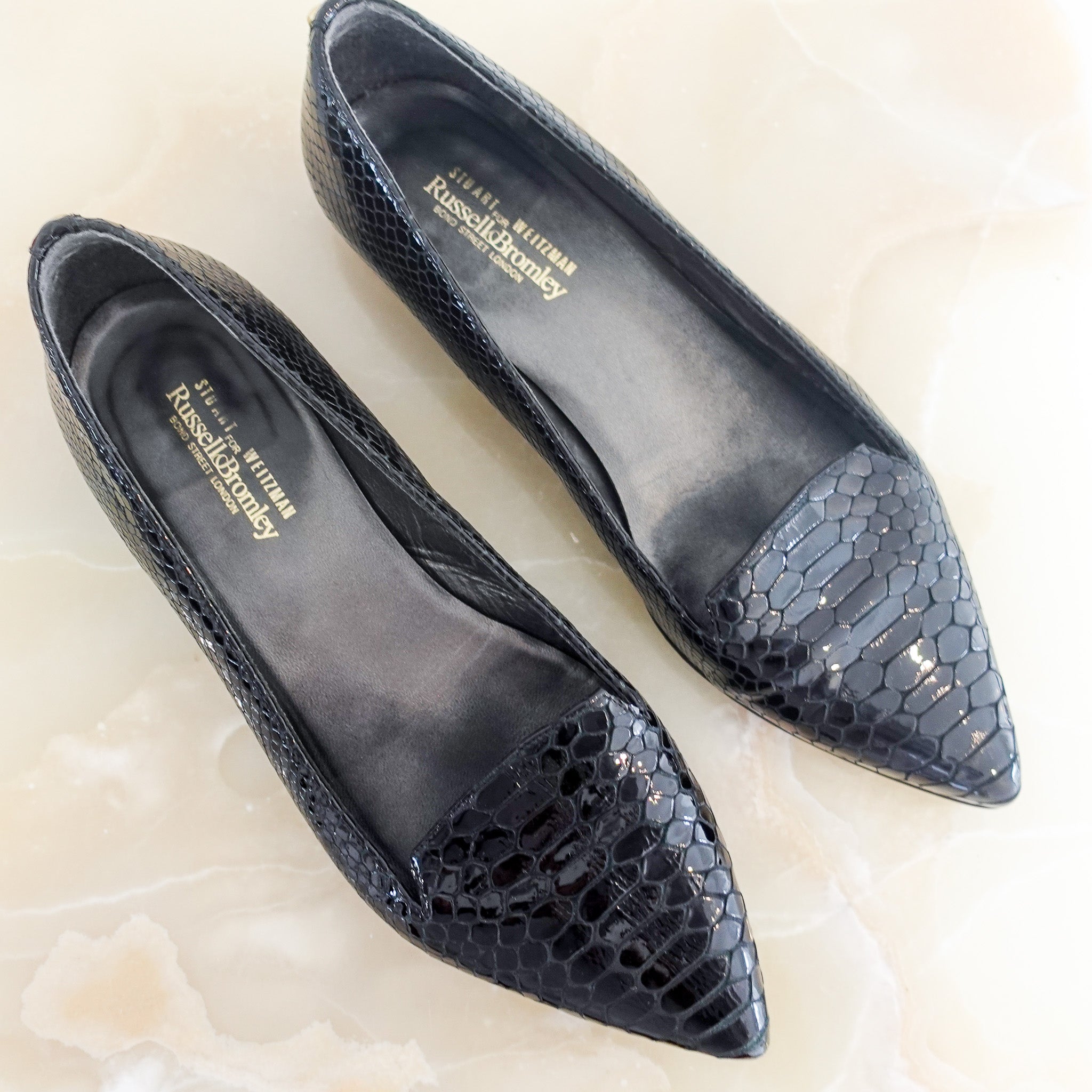 Pointy textured flats RRP £225