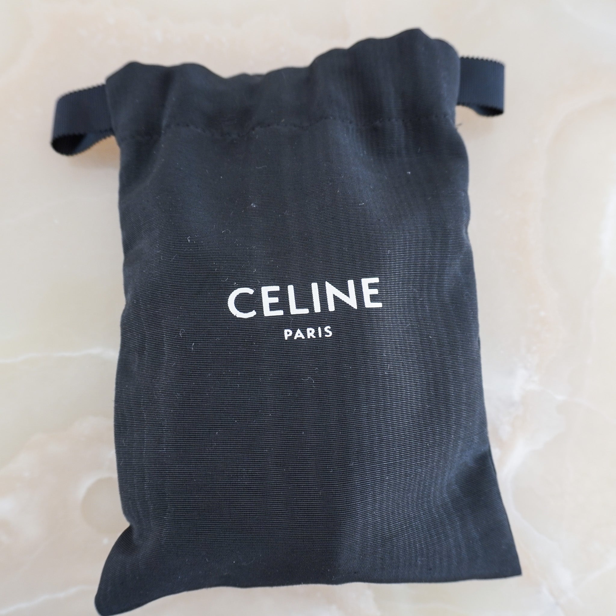 Celine Logo Bag Strap in Beige RRP £375 | Authentic Preloved FINAL SALE - Reloved Again