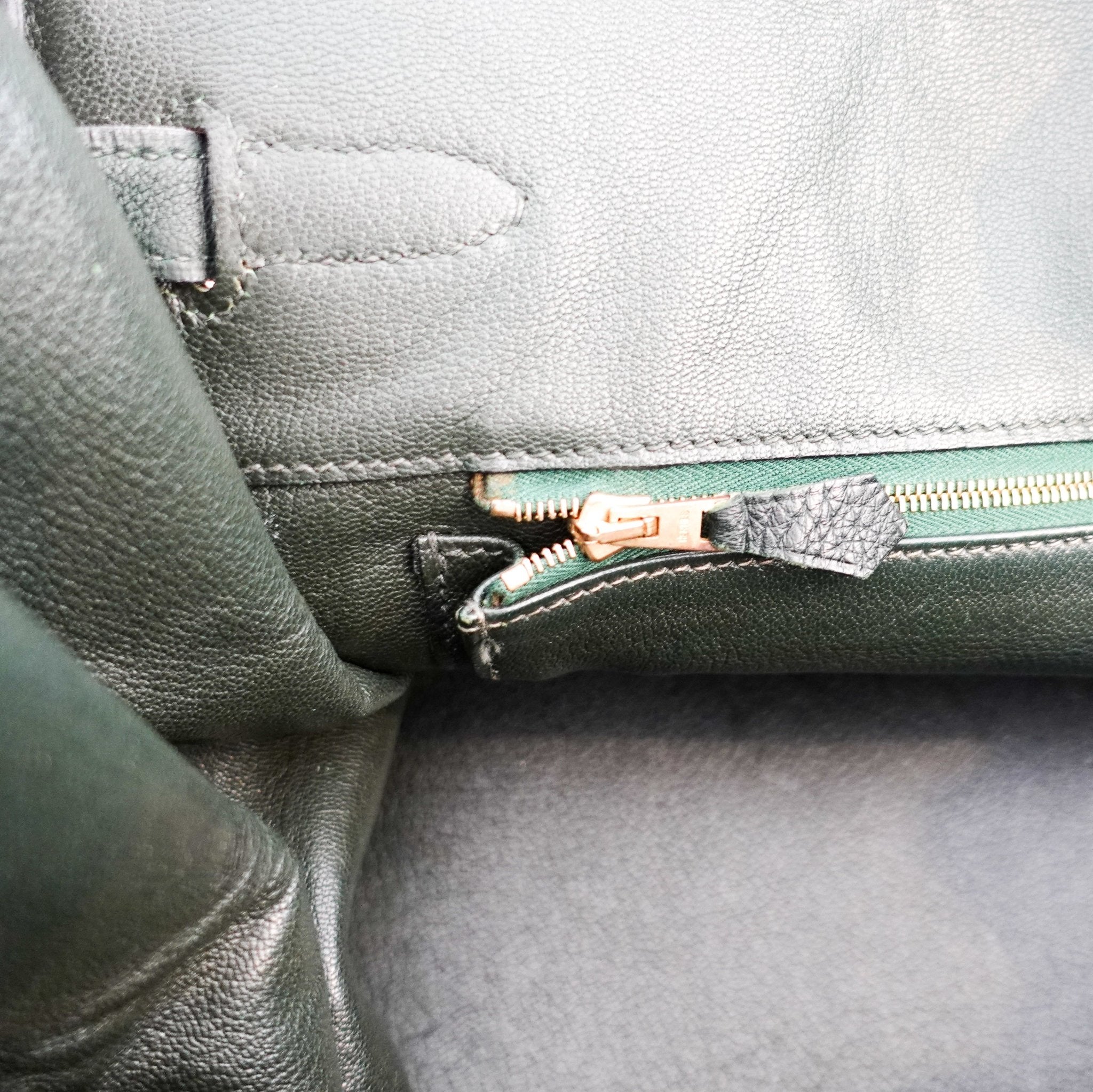 Authentic Hermès Birkin 35 Vert Empire Leather Bag | Preloved Luxury Icon - Reloved Again