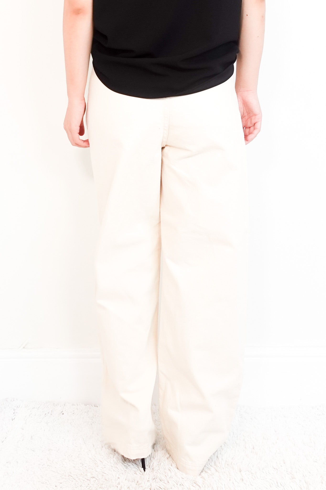 Raey Wide Leg Ivory Jeans RRP £125 | Authentic Preloved