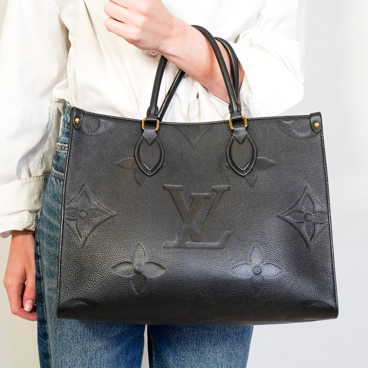 Louis Vuitton On The Go MM Empreinte Noir (RRP £2350) | Authentic Preloved - Reloved Again