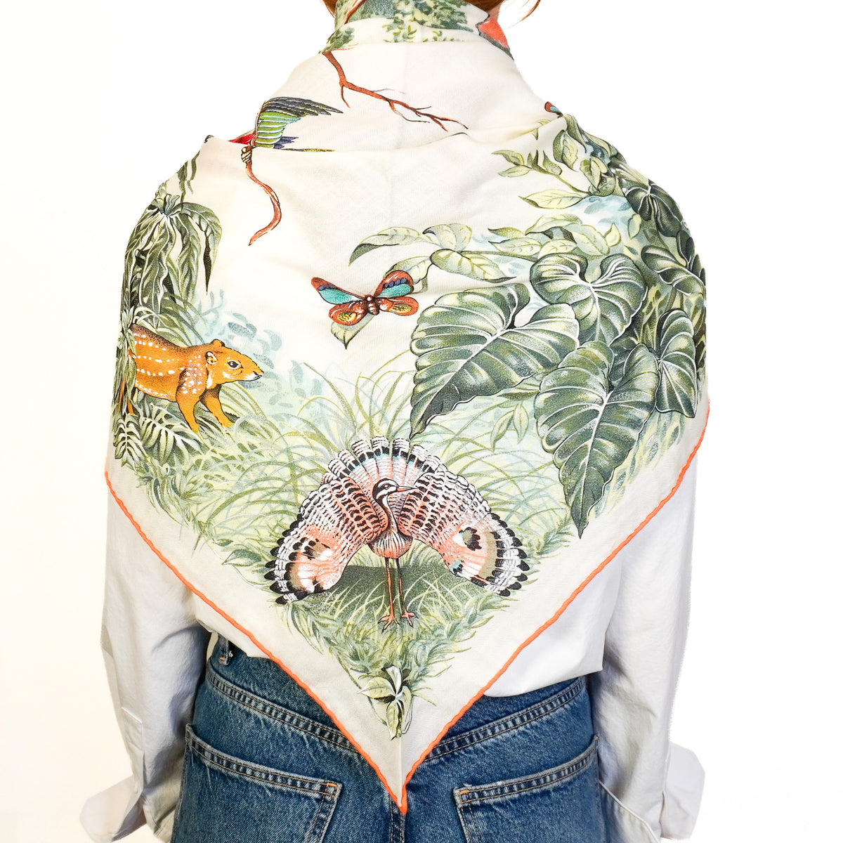 Hermes "Equateur" by Robert Dallet Cashmere Scarf (RRP £930) FINAL SALE Authentic Preloved