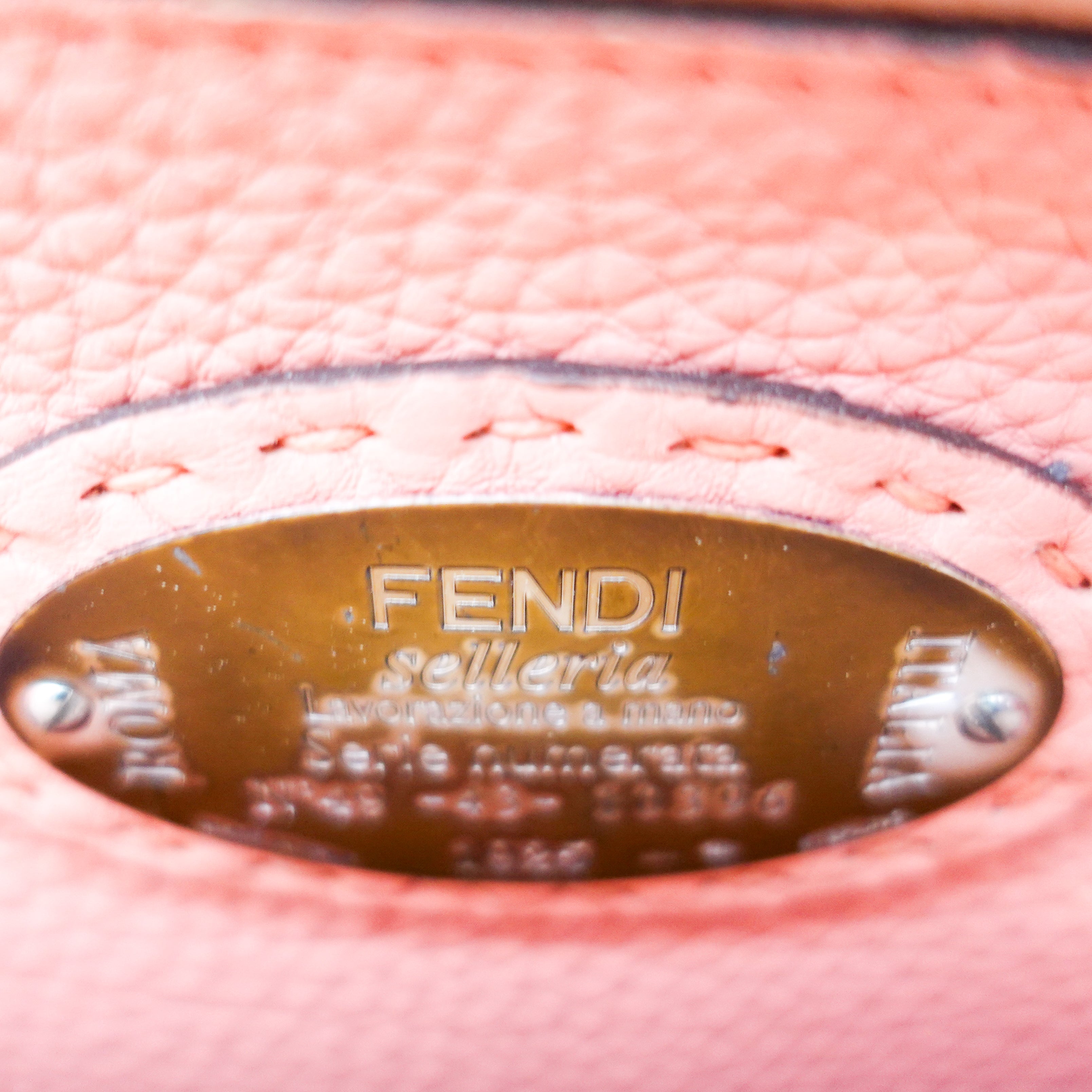 Fendi Cuoio Romano Selleria Beige Medium Peekaboo Satchel RRP £4K | Authentic Preloved