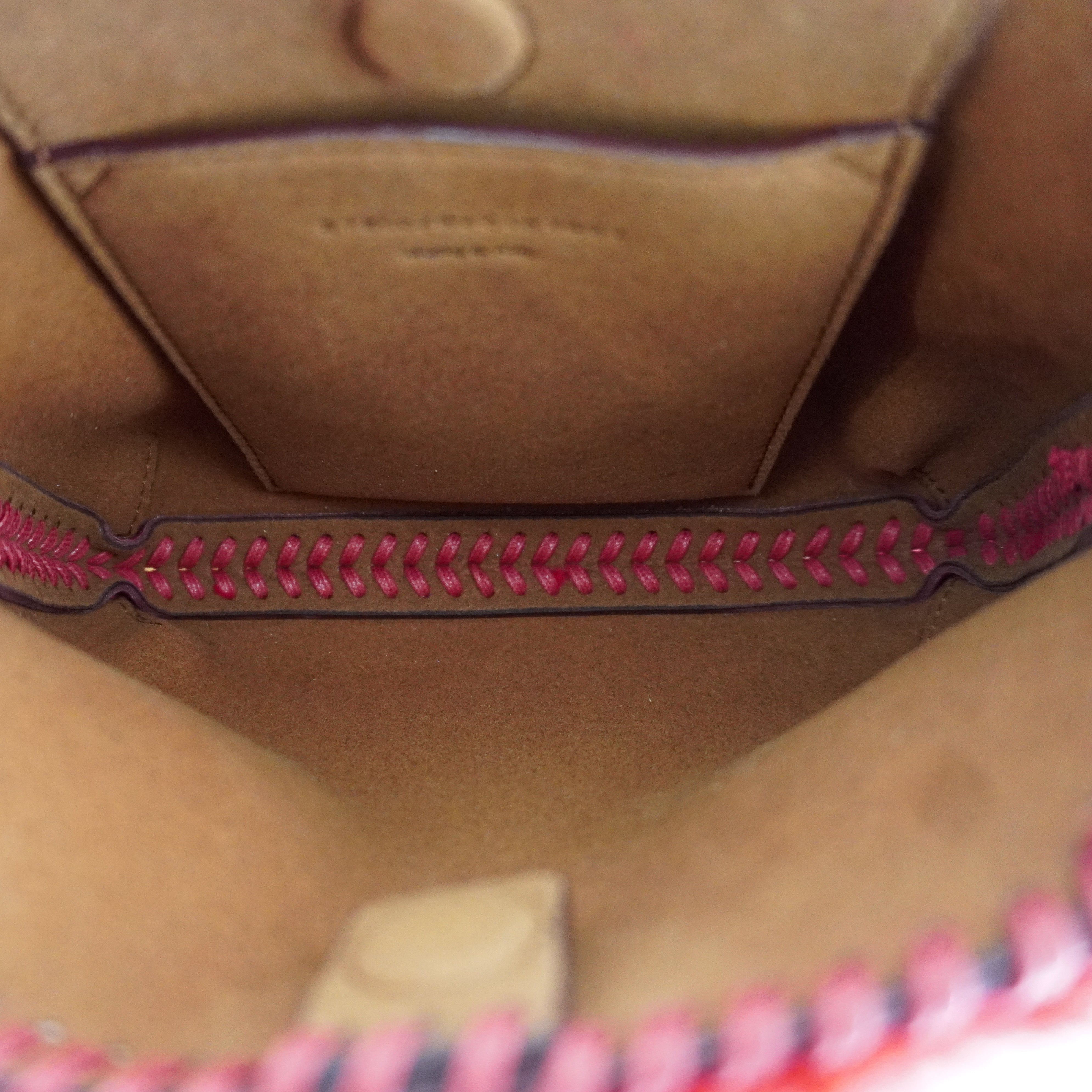 Stella McCartney Falabella Red Faux Fur Mini Tote Bag (RRP £775) | Authentic Preloved