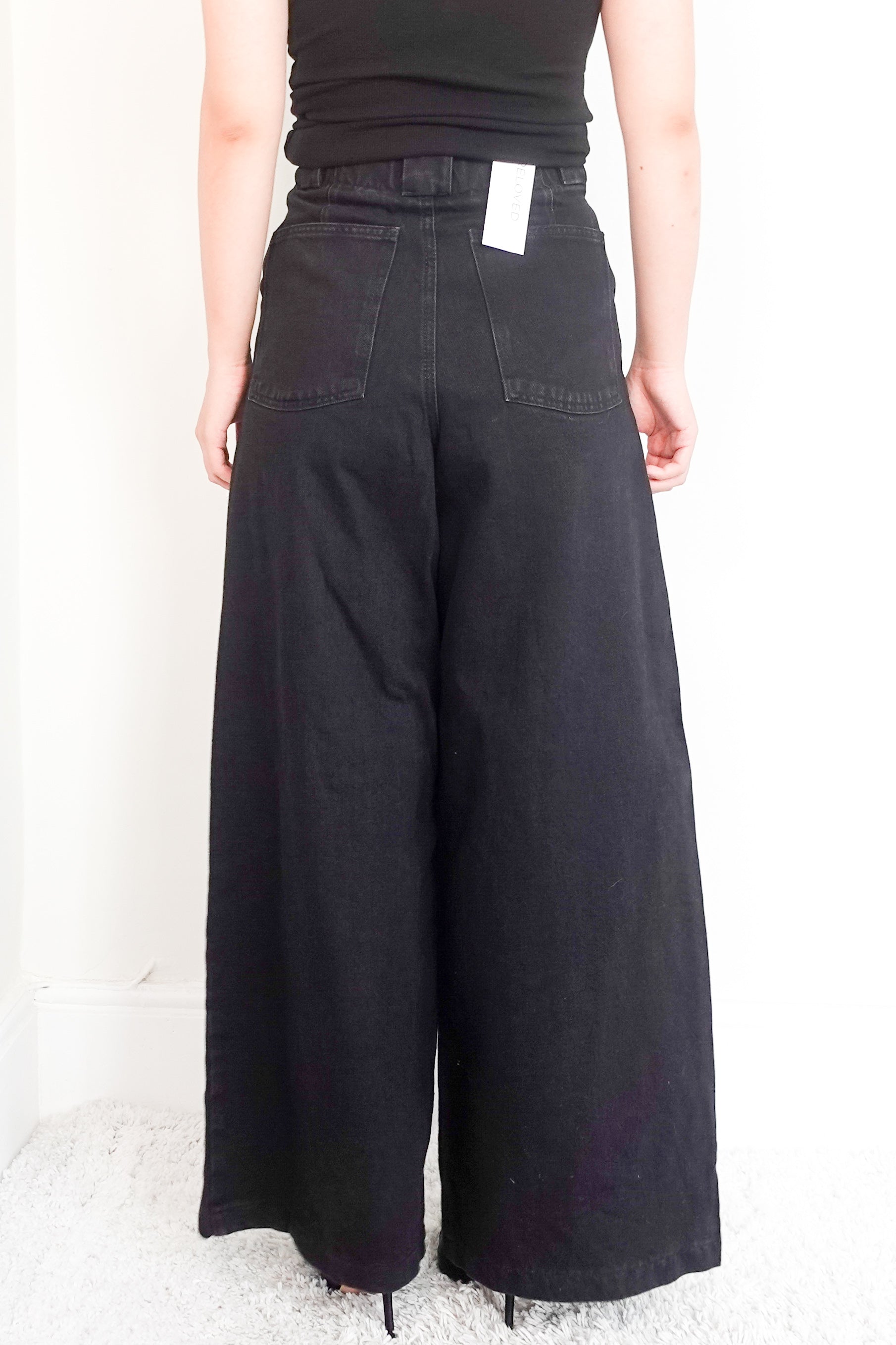 NEW Raey Wide Leg black Jeans RRP £125 | Authentic Preloved