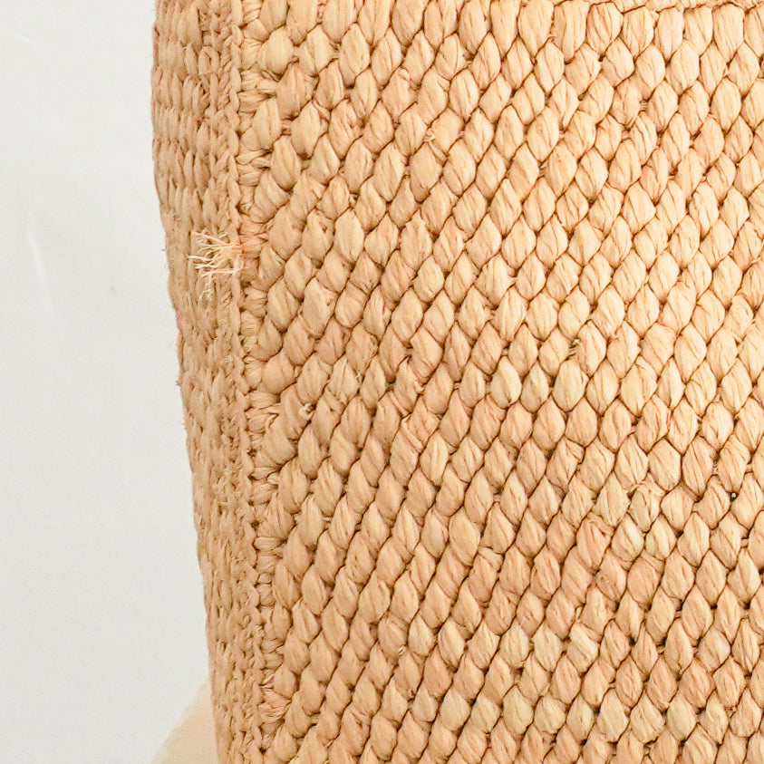 CELINE Small Cabas Thaïs in Raffia & Calfskin in Tan (RRP £1500) | Authentic Preloved