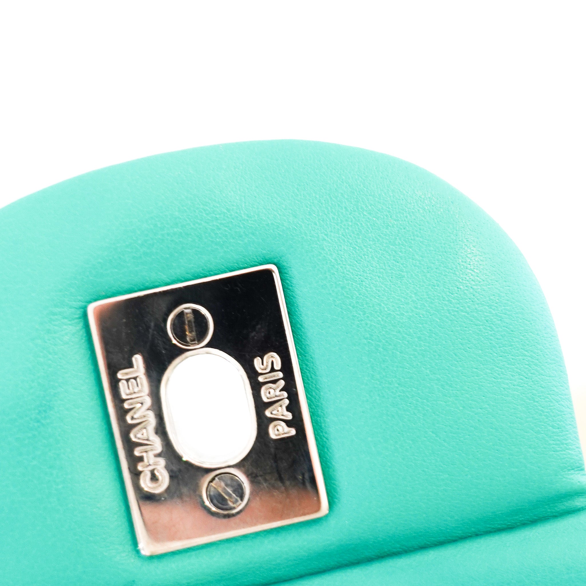 RARE Chanel Double Flap Maxi Green Patent Bag RRP £10000 | Authentic Preloved - Reloved Again