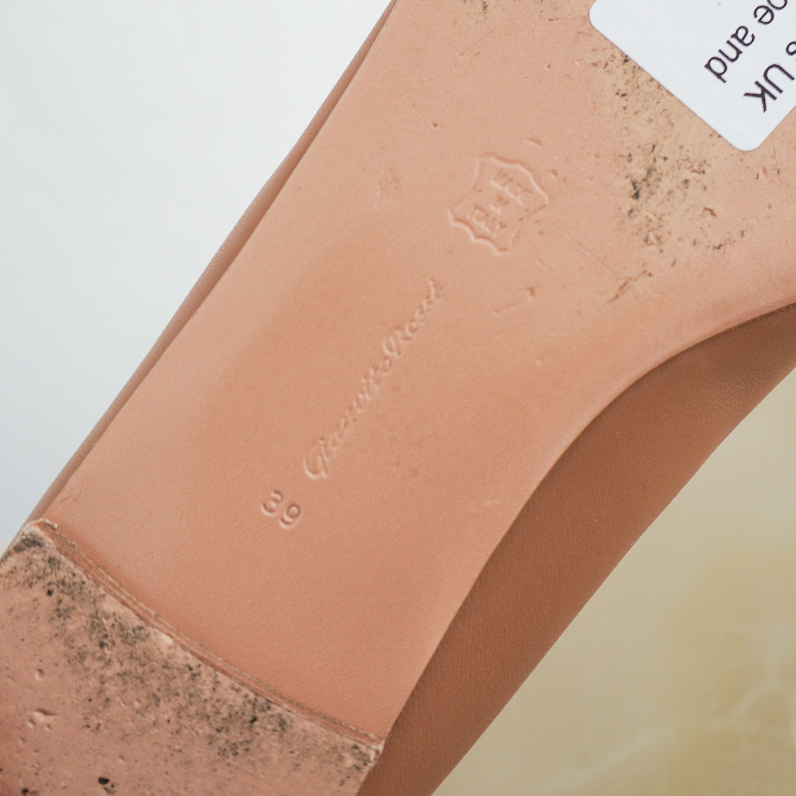 Gianvito Rossi Brown Leather Cap-Toe Ballet Flats (RRP £616) | Authentic Preloved