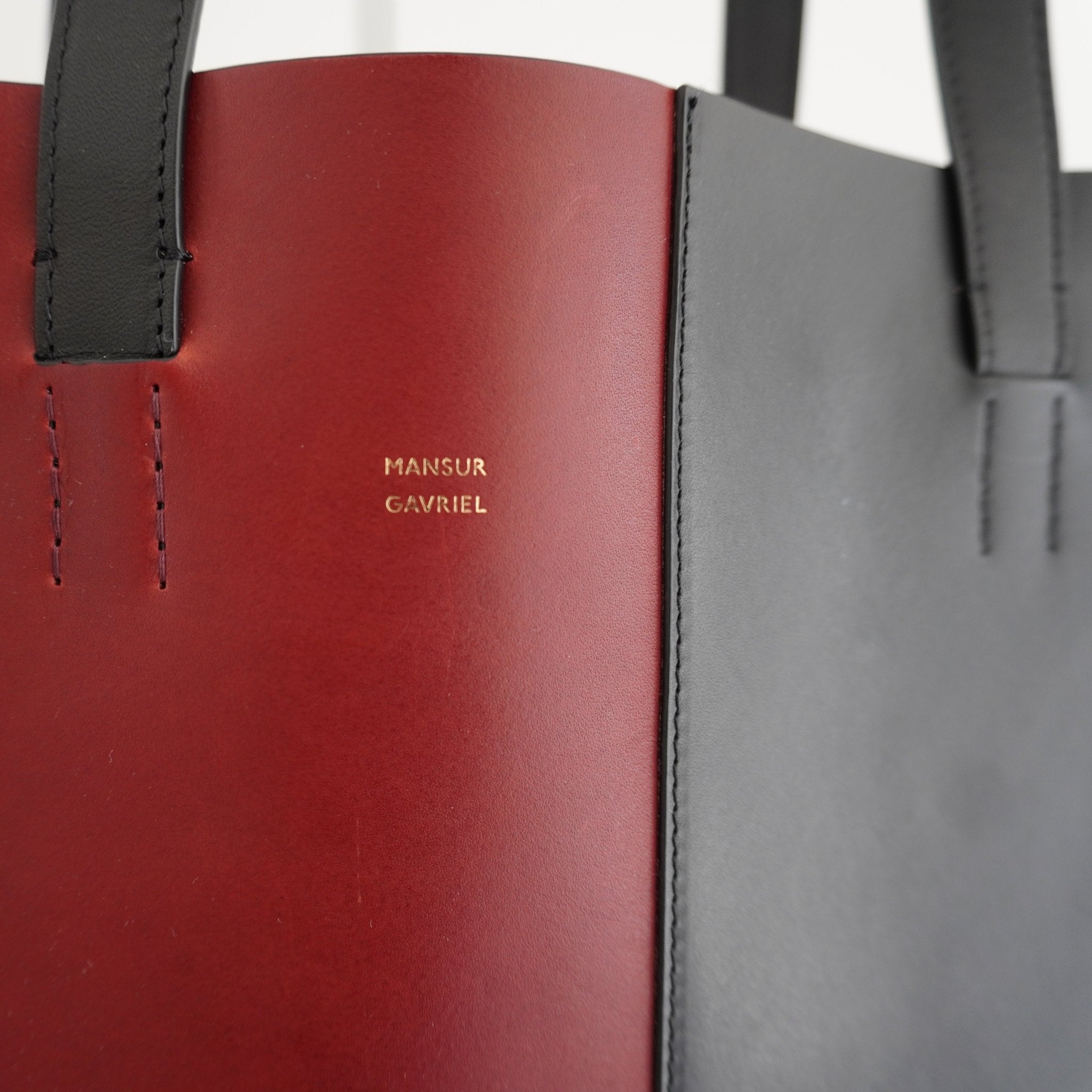 Mansur Gavriel Black & Red Multitude Leather Tote Bag RRP £500 | Authentic Preloved - Reloved Again