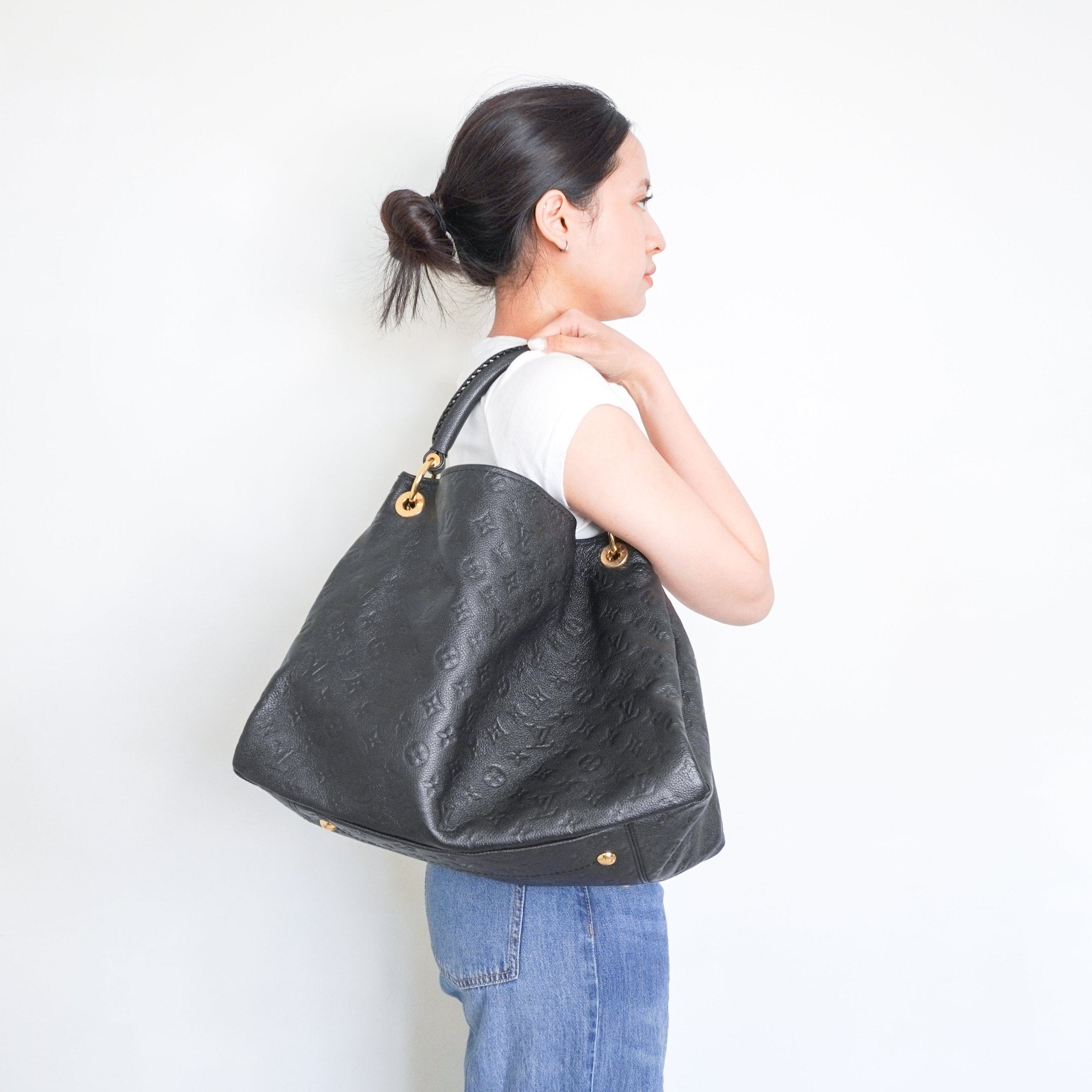 Louis Vuitton Artsy MM Tote Bag in Black RRP £2500 | Authentic Preloved - Reloved Again