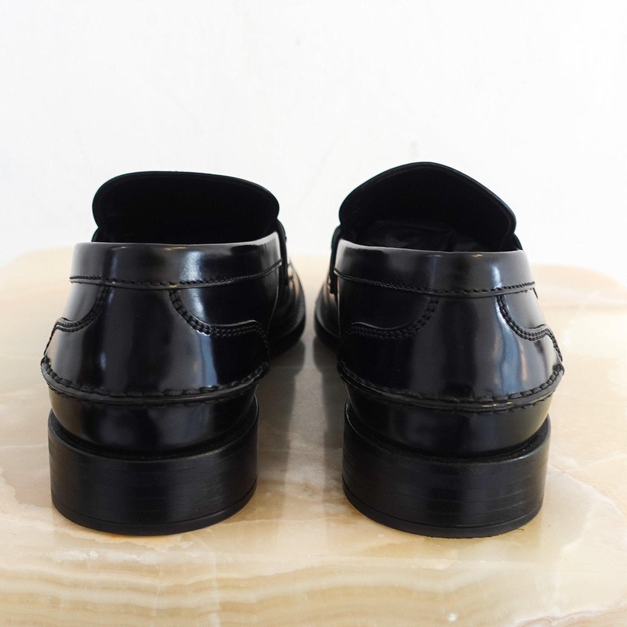 Prada Black Penny Loafers RRP £870 | Authentic Preloved - Reloved Again