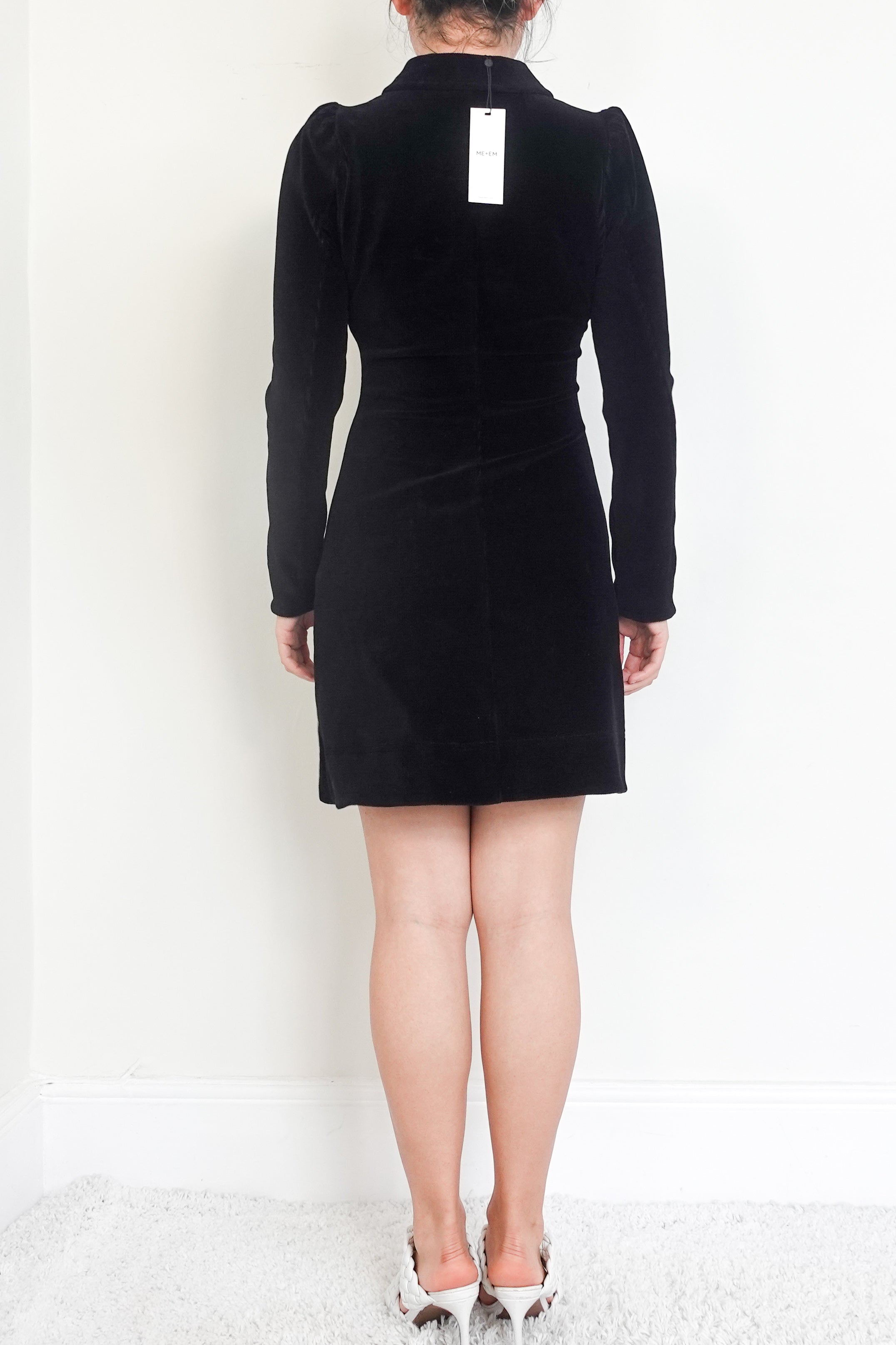 Cord velour mini shift dress RRP £195