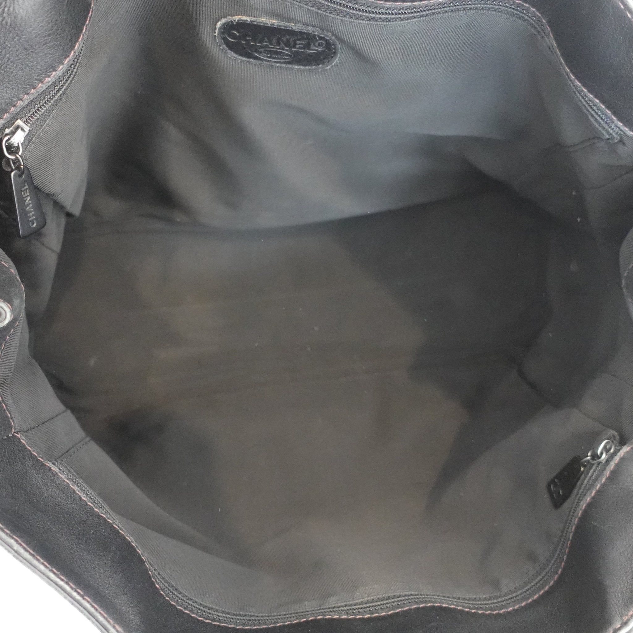 Chanel Black Leather Slouch Tote bag | Authentic Preloved - Reloved Again