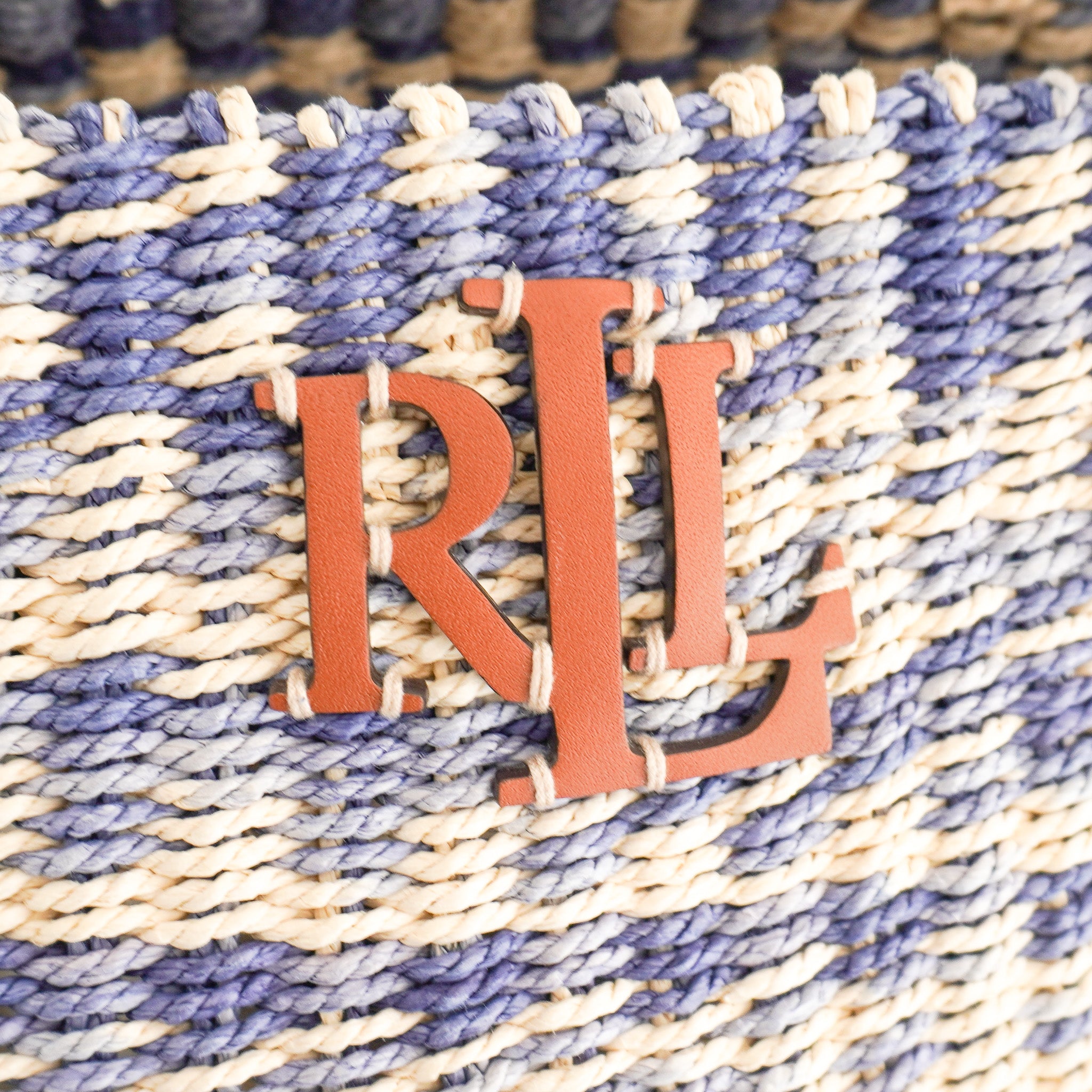 Ralph Lauren Beach Bag in Blue and Cream (RRP £279) | Authentic Preloved