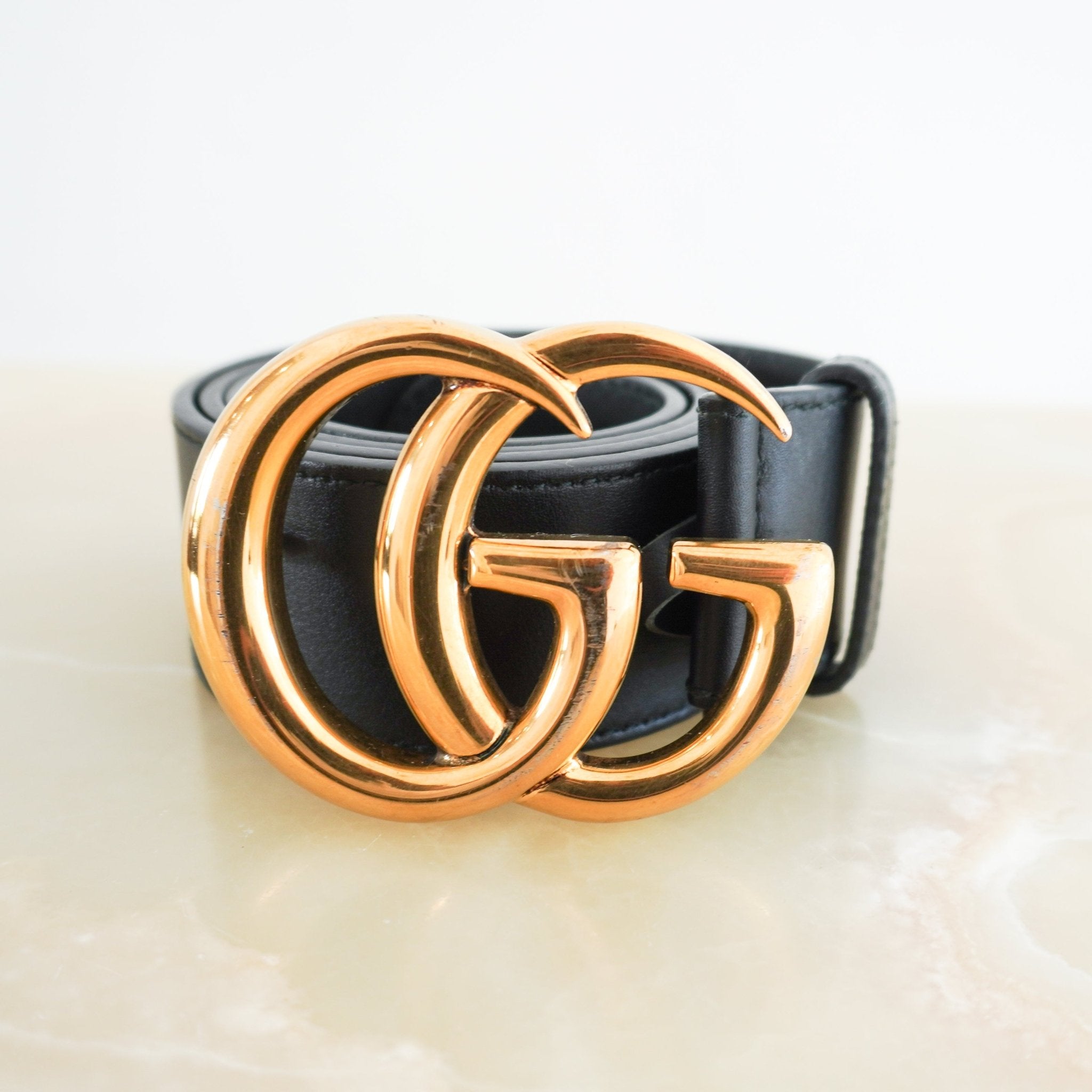 Gucci Medium GG Black Belt RRP £445 | Authentic Preloved FINAL SALE - Reloved Again