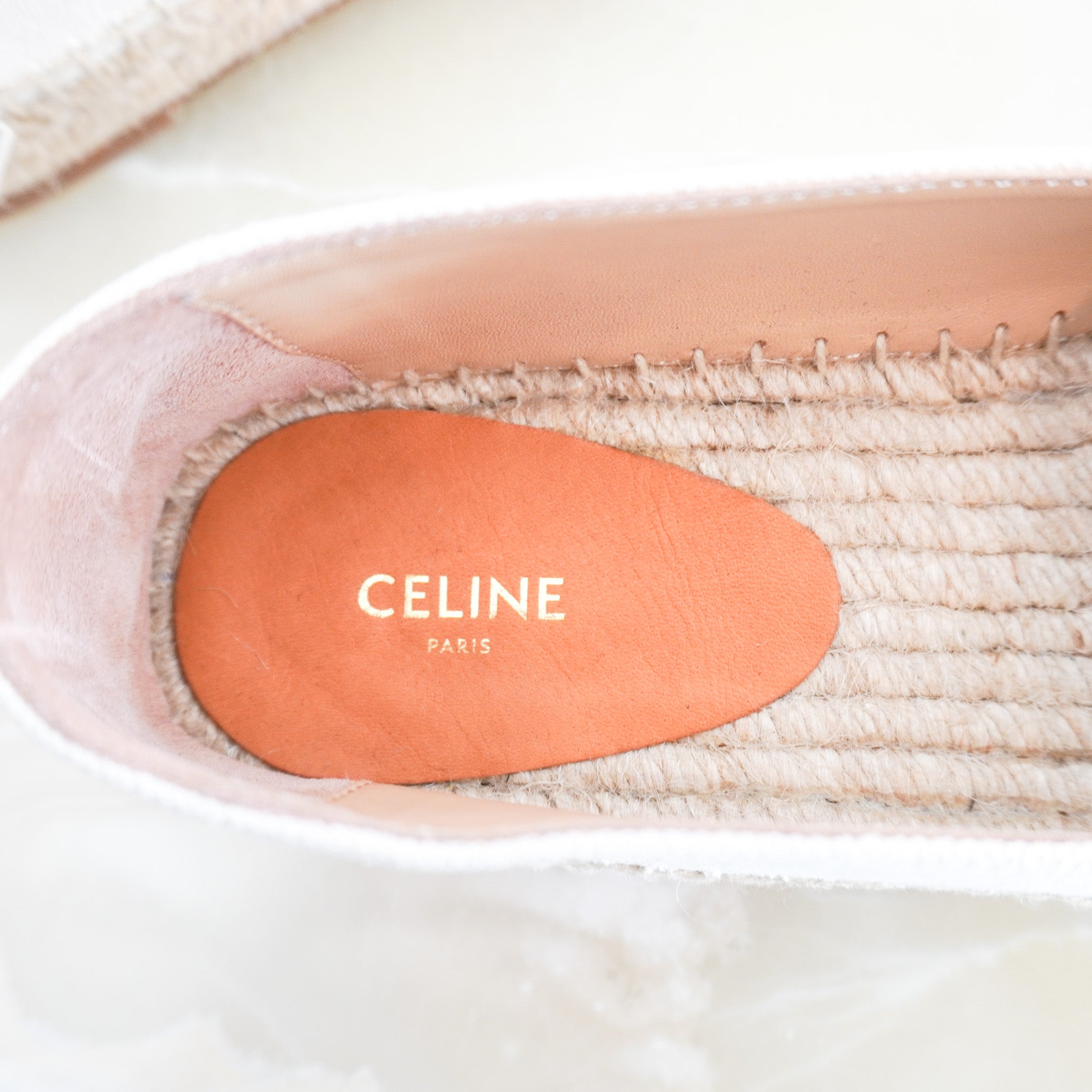 NEW Celine Natural Canvas Espadrilles RRP £490 | Authentic Preloved