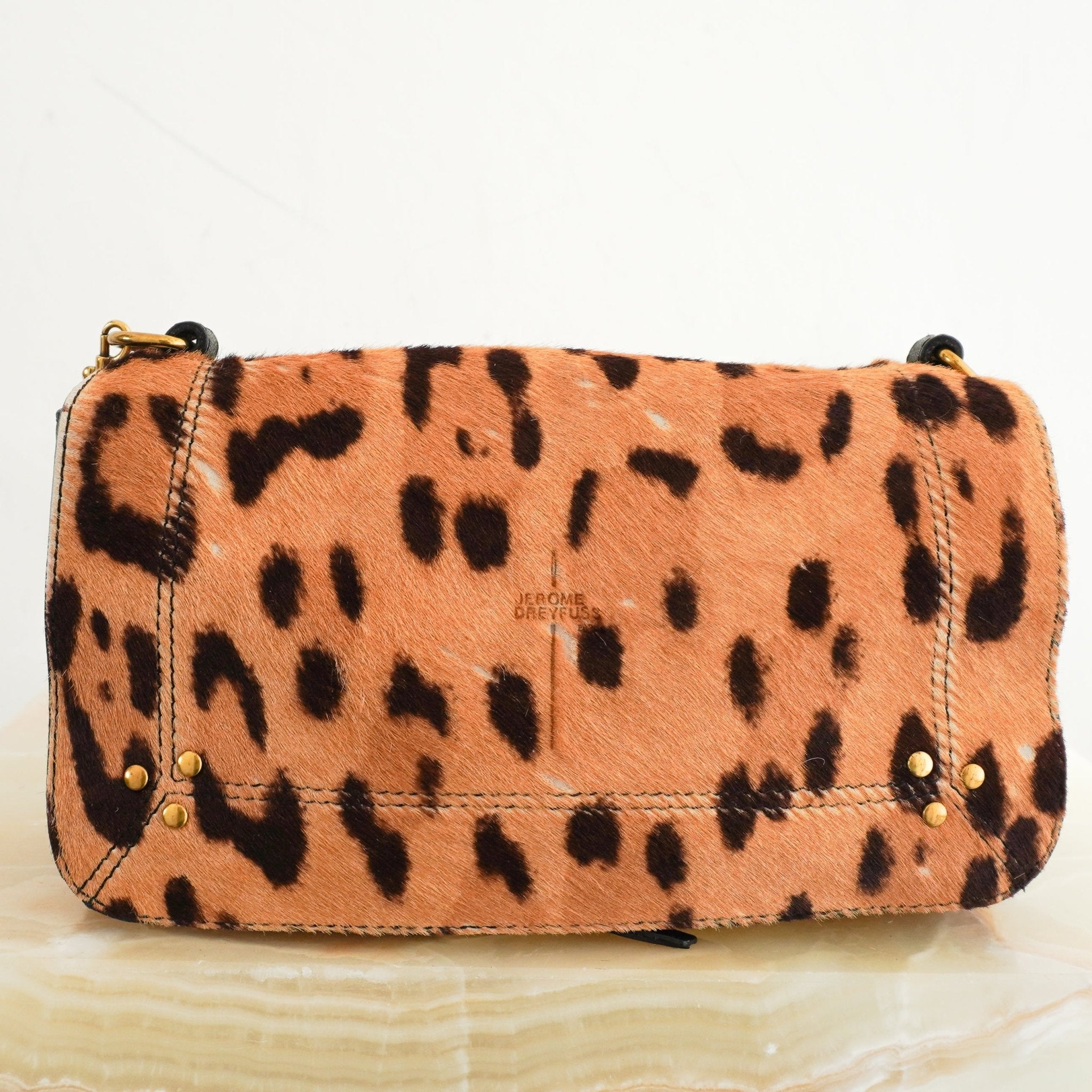 Jermone Dreyfuss Leopard Print Crossbody Bag RRP £850 | Authentic Preloved - Reloved Again