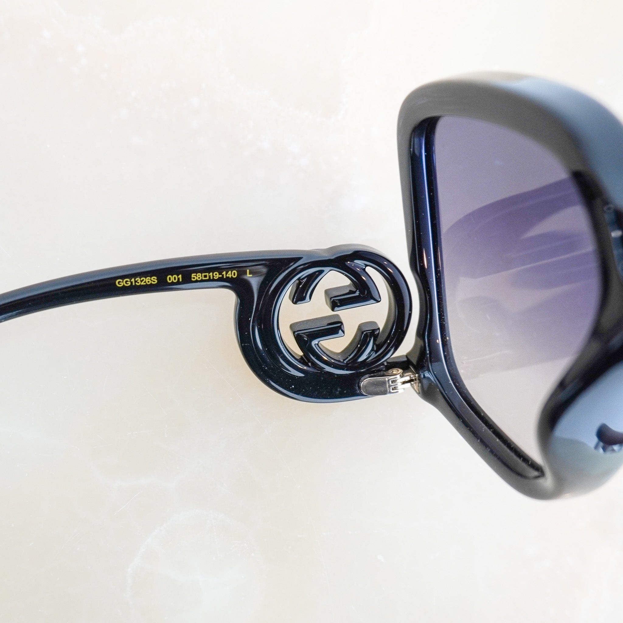 Gucci Oversized Square Sunglasses in Black (RRP £330) | Authentic Preloved FINAL SALE