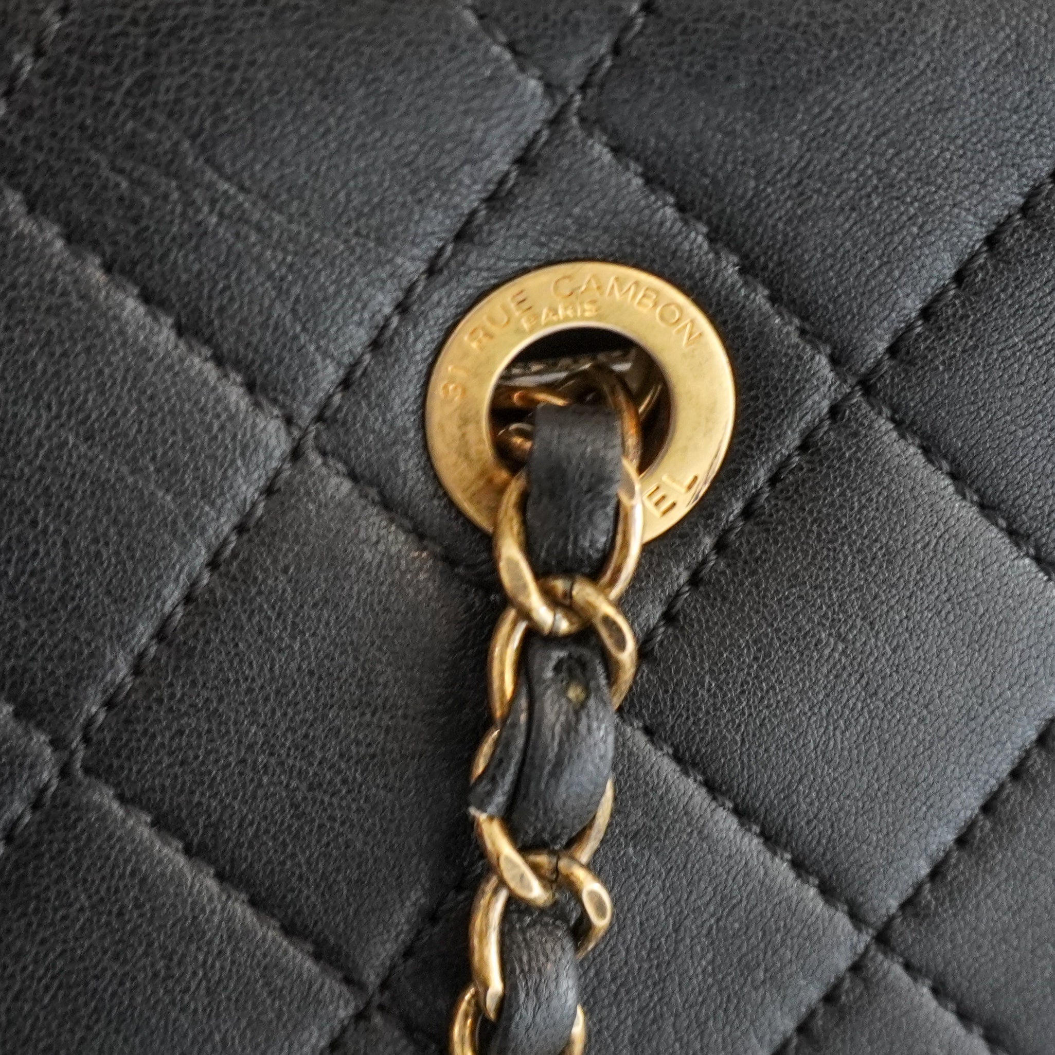 Chanel Black Lambskin Beauty Lock Shopping Tote Bag (RRP £4100) | Authentic Preloved
