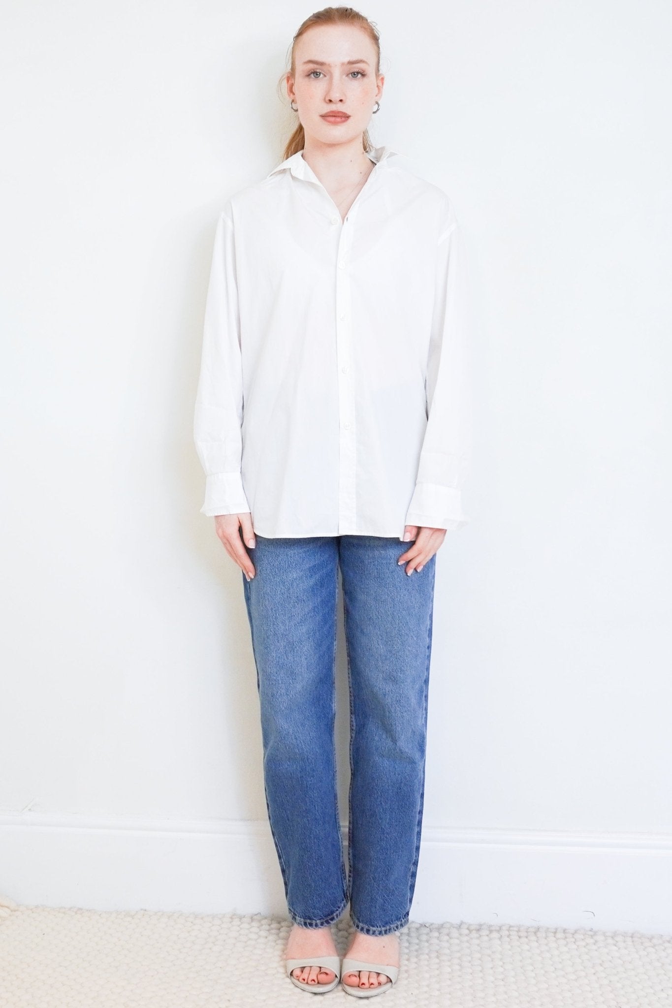 Bottega Veneta White Cotton Buttoned Shirt RRP £1070 | Authentic Preloved - Reloved Again