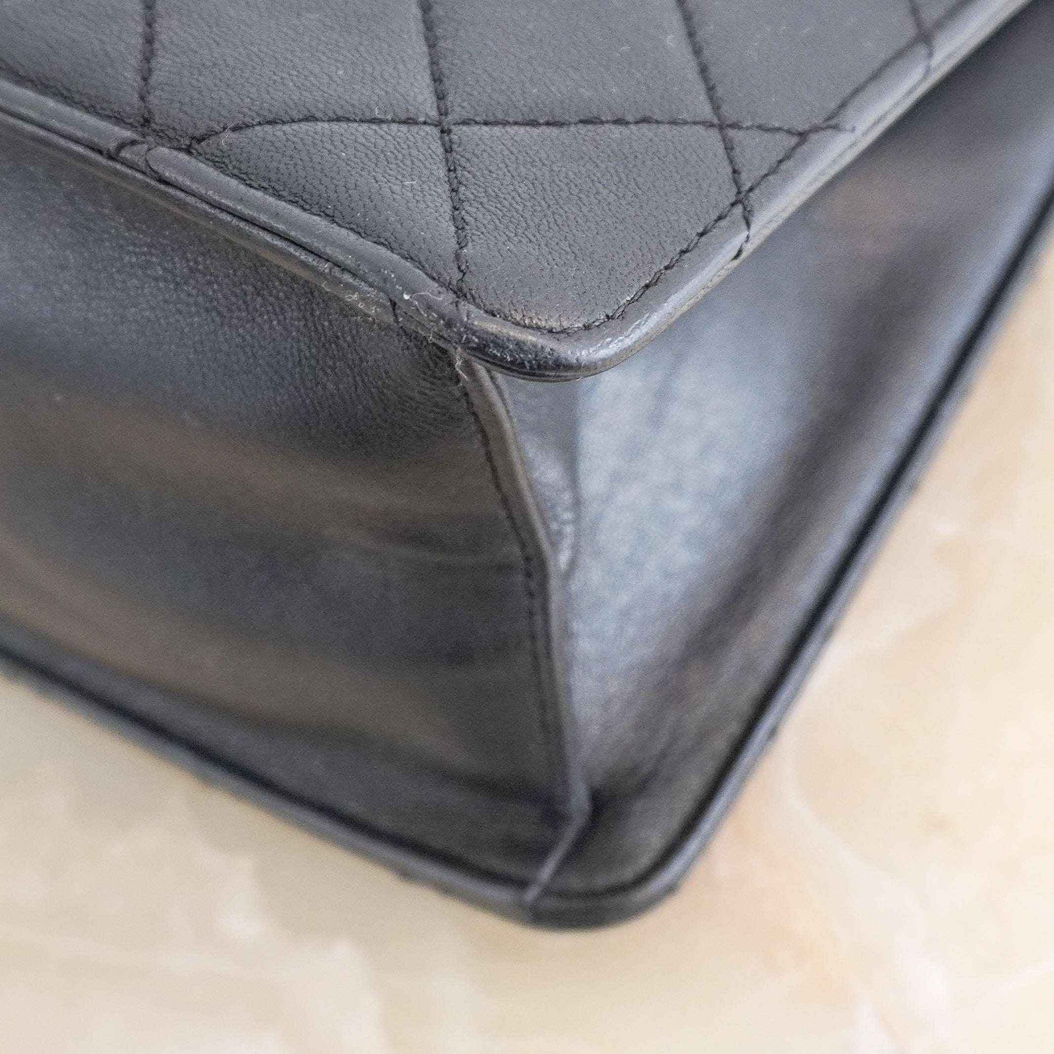Chanel Black Lambskin Beauty Lock Shopping Tote Bag (RRP £4100) | Authentic Preloved