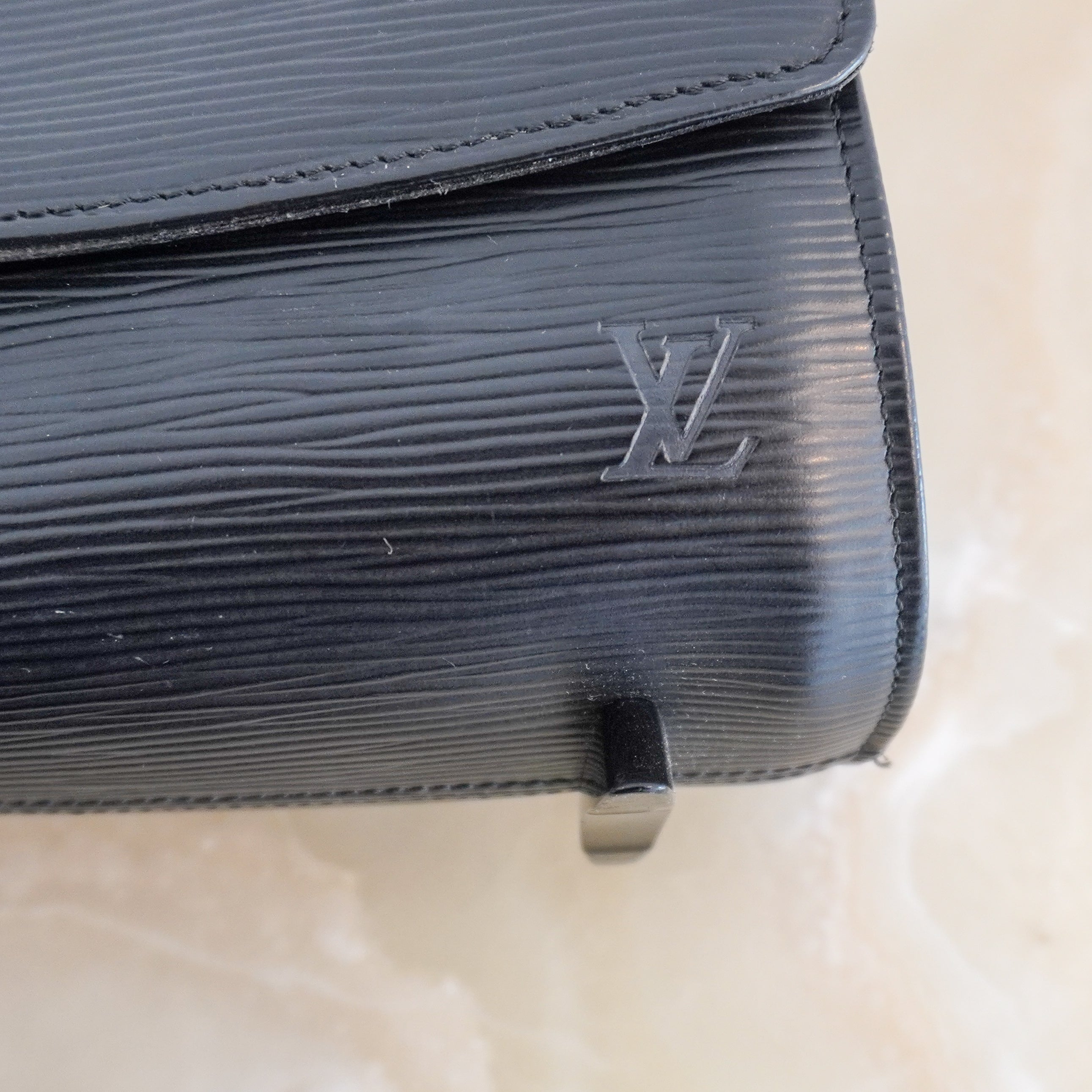 Louis Vuitton Black Epi Nocturne PM Shoulder Bag (RRP £1050) | Authentic Preloved