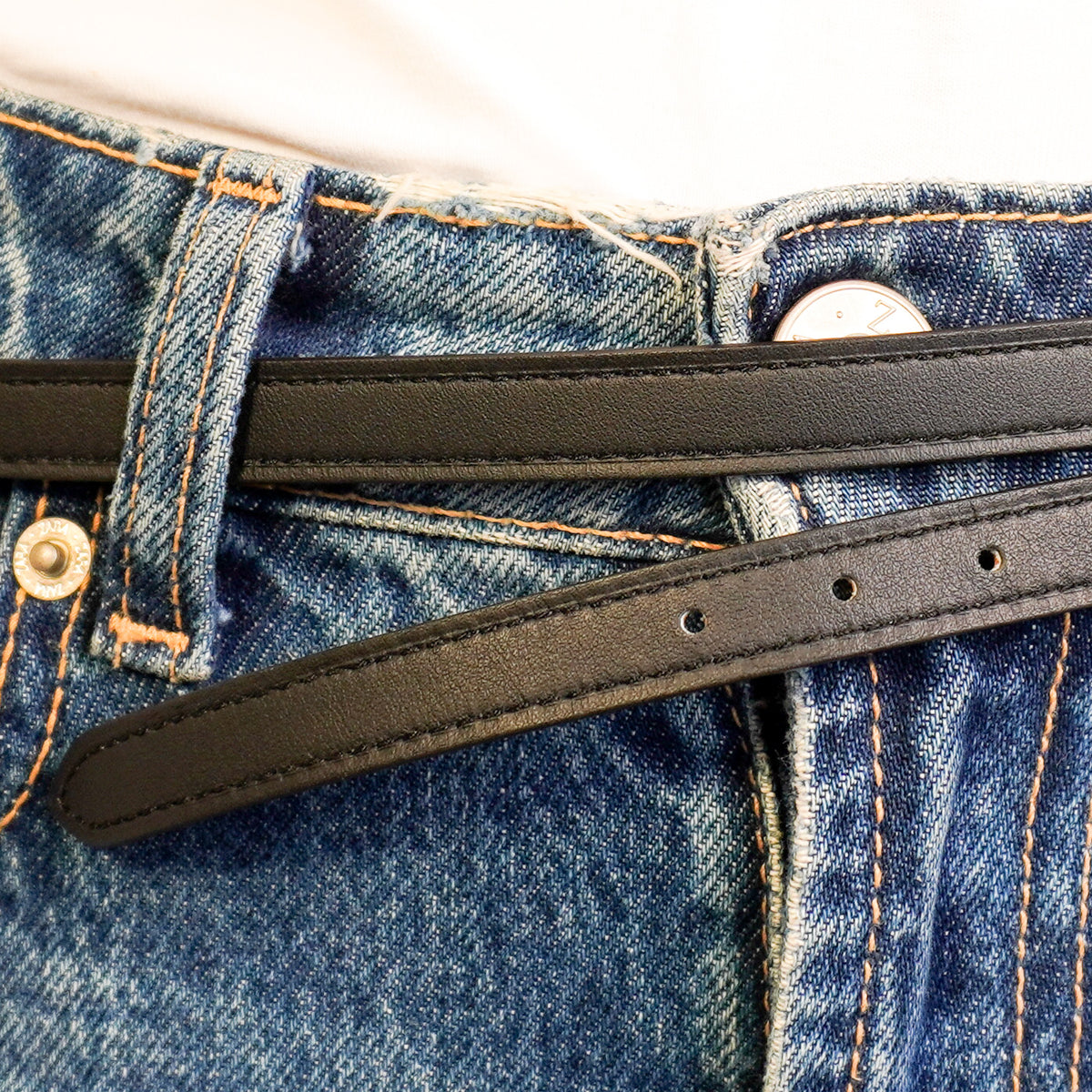 Hermes Reversible Leather Belt No Buckle (RRP £350) | Authentic Preloved - Reloved Again