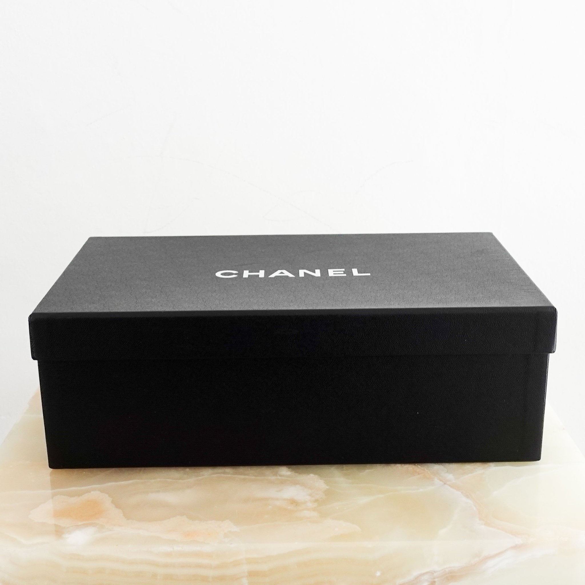 New Chanel SOLD OUT Black Ballet Flats with Multicolour Diamond Pattern RRP £970 | Authentic Preloved - Reloved Again