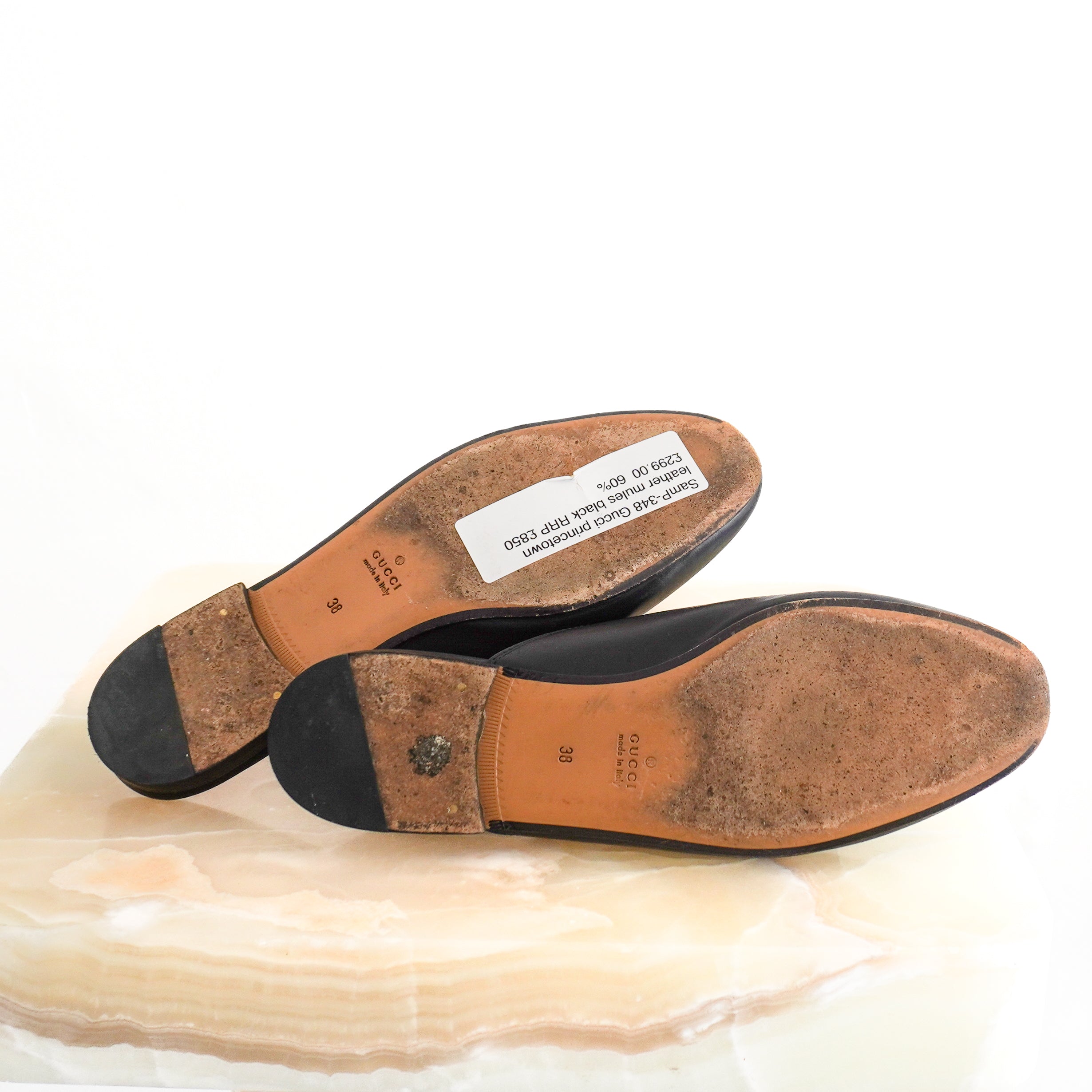 Gucci Black Leather Princetown Horsebit Mules (RRP £850) | Authentic Preloved