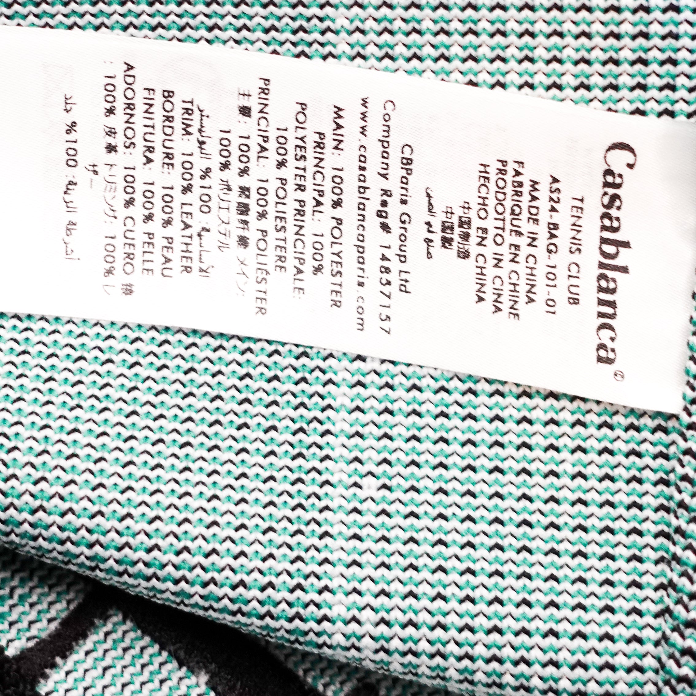 Casa Blanca Paris White, Green & Black Tote Bag RRP £1,200 | Authentic Preloved