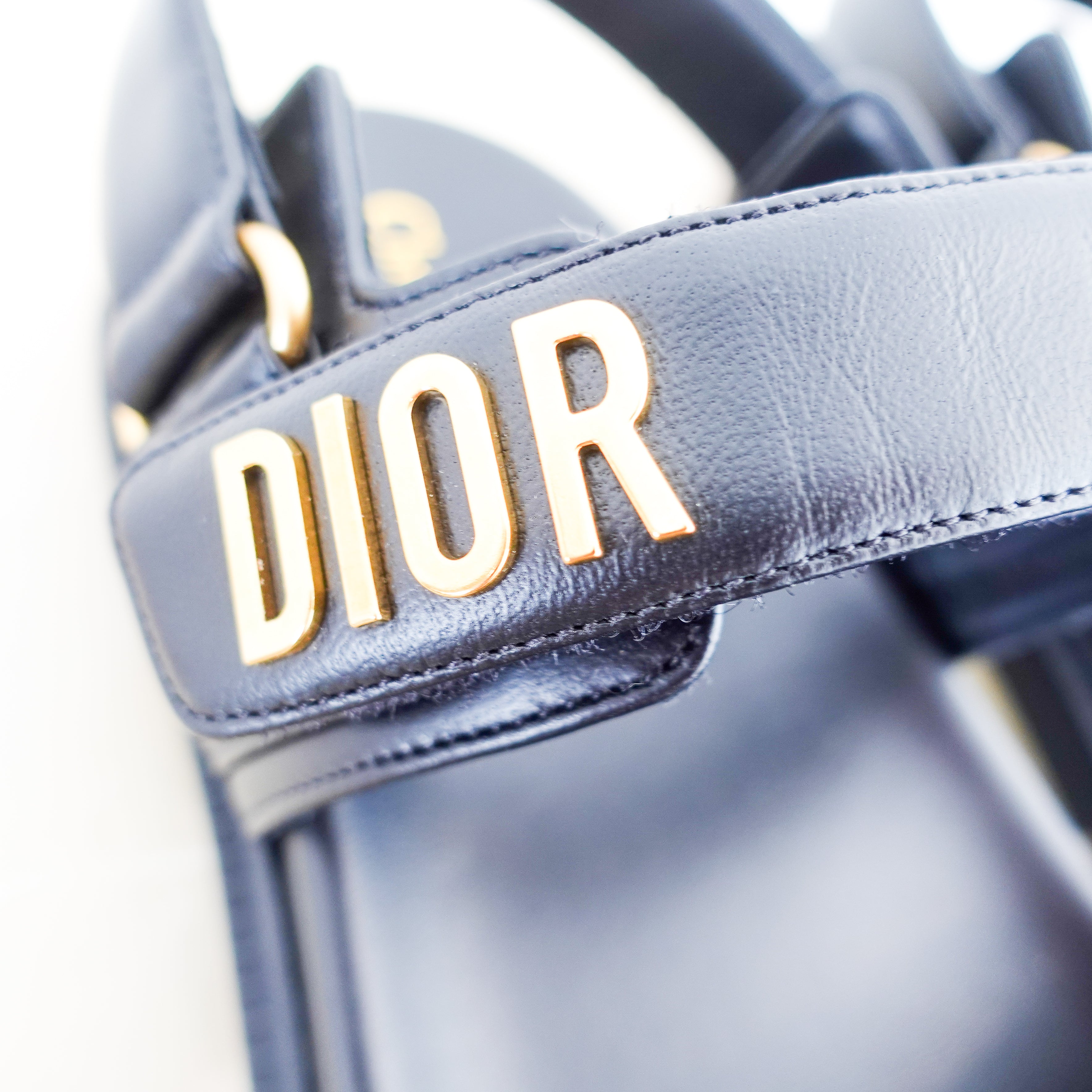 NEW Dior Dioract Black Dad Sandals with Gold Hardware RRP £890 FINAL SALE | Authentic Preloved