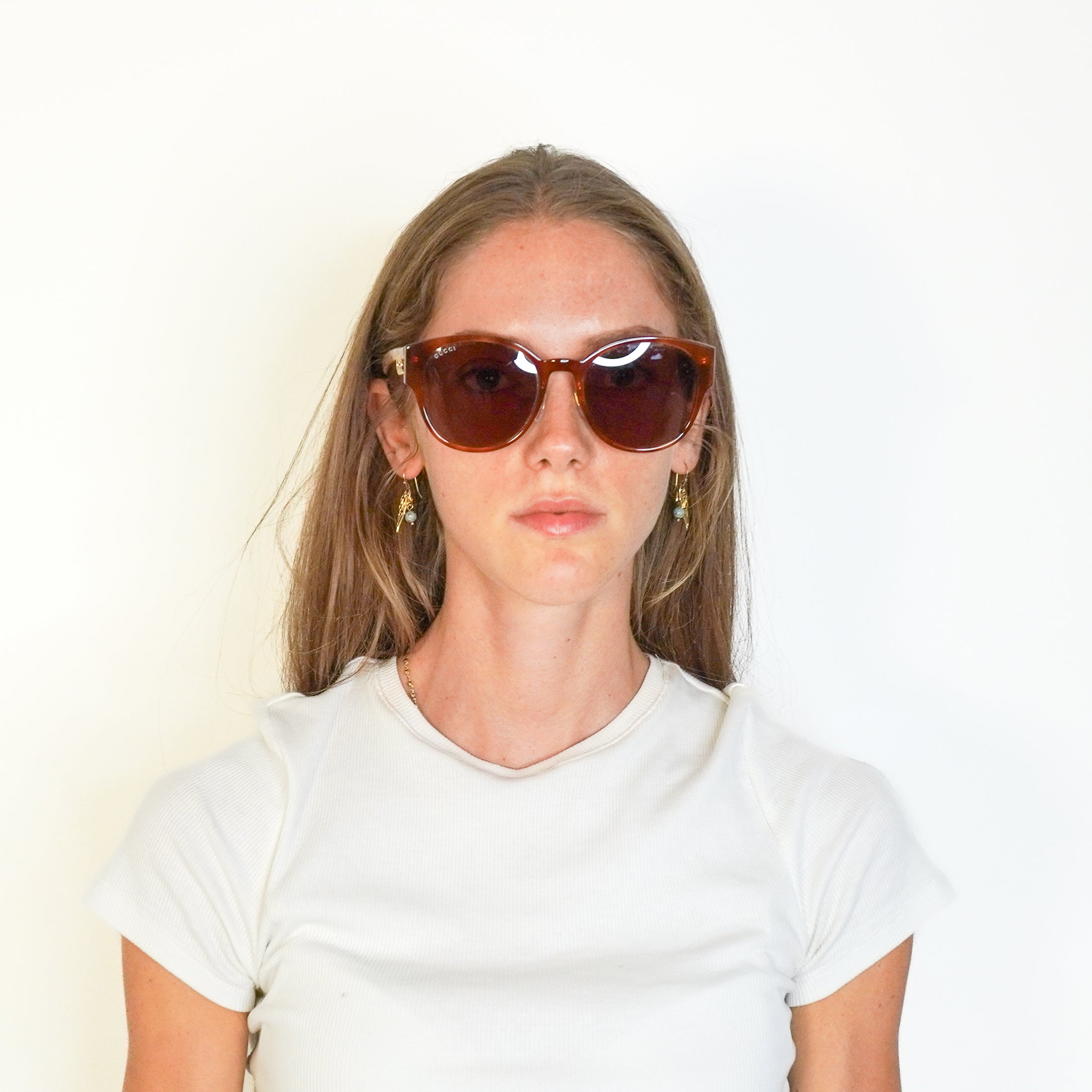 Gucci Web Brown Havana Sunglasses - GG1304SK 004 (RRP £400) | Authentic Preloved FINAL SALE