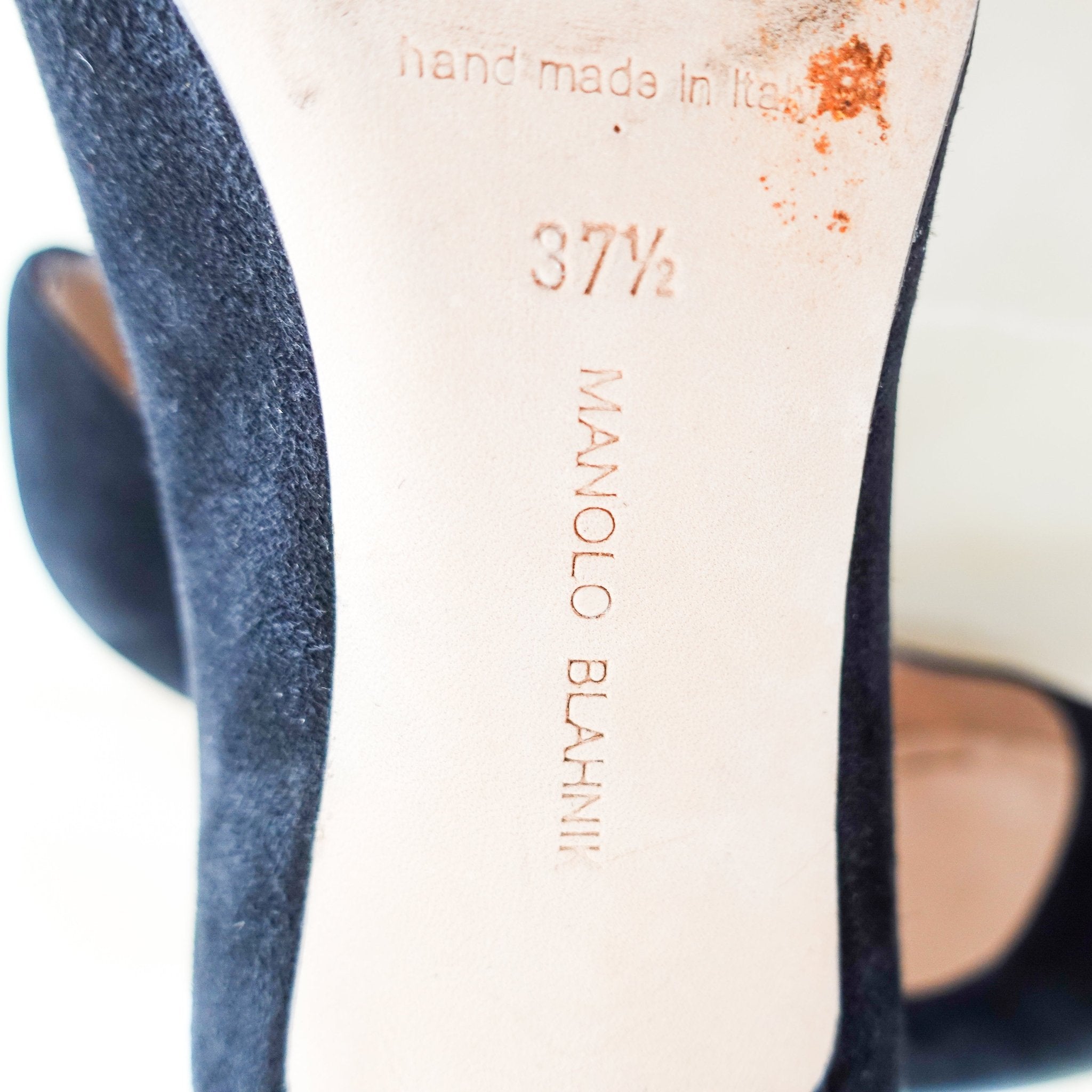 Manolo Blahnik BB 105 Black Suede Pump Heels RRP £650 | Authentic Preloved - Reloved Again