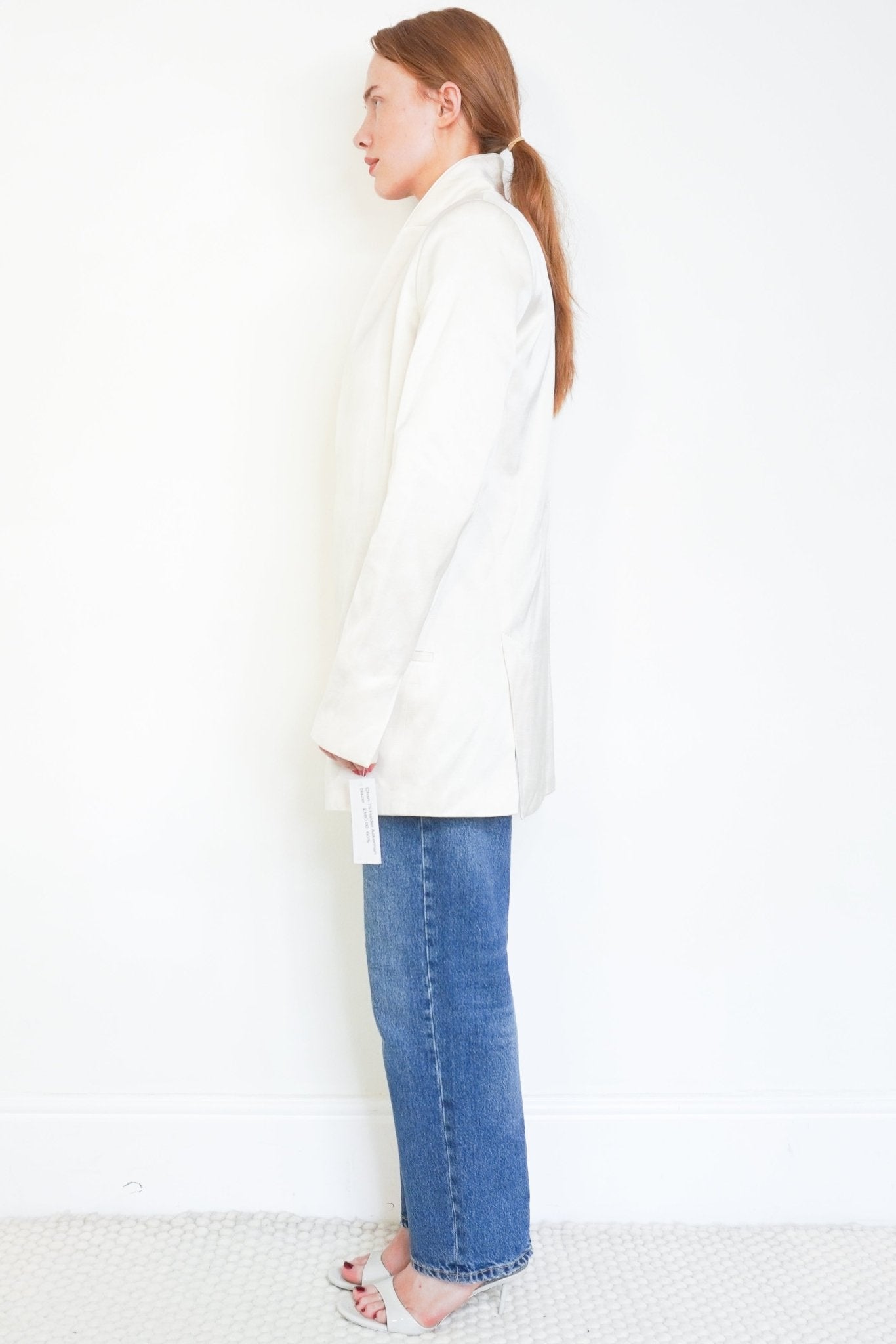 Haider Ackermann Cream Satin Evening Jacket (RRP £1890) | Authentic Preloved - Reloved Again