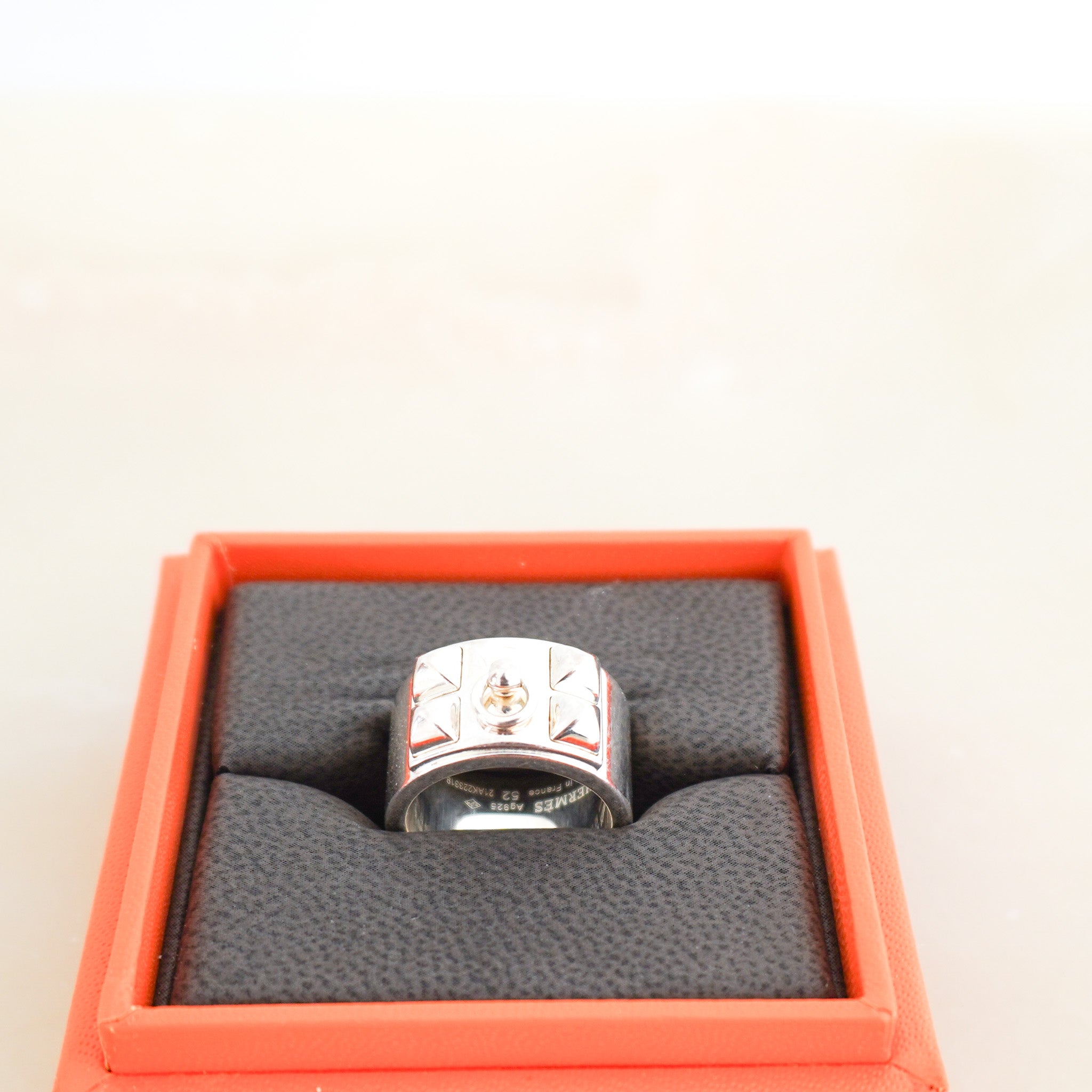 Hermes Collier De Chien Ring in Silver | Authentic Preloved FINAL SALE - Reloved Again