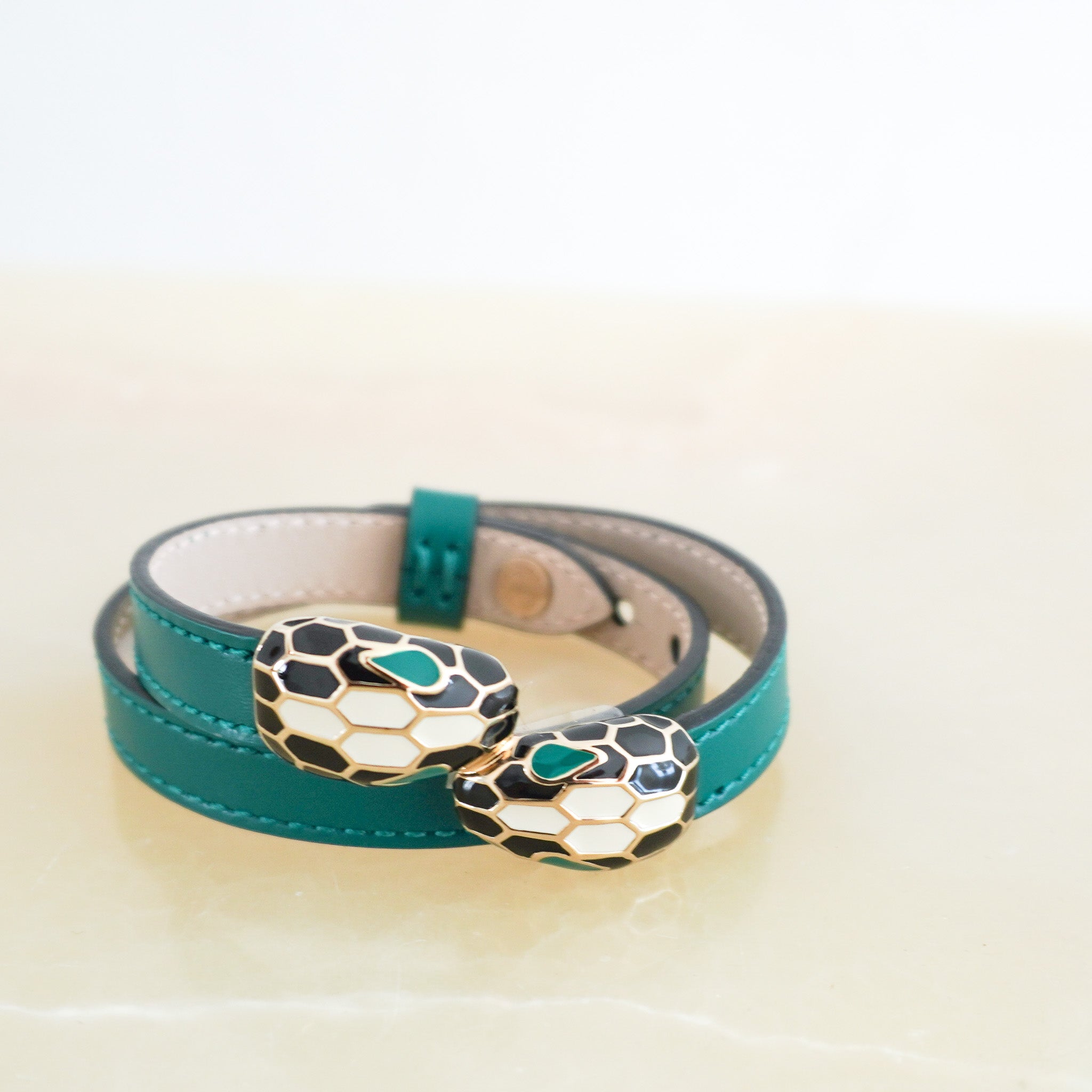 Bvlgari Serpenti Calfskin Leather Bracelet RRP £475 | Authentic Preloved FINAL SALE - Reloved Again