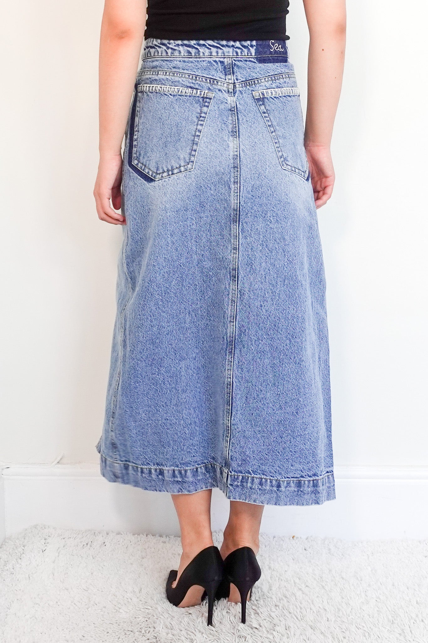Sea New York Denim Skirt RRP £150 | Preloved Authentic - Reloved Again