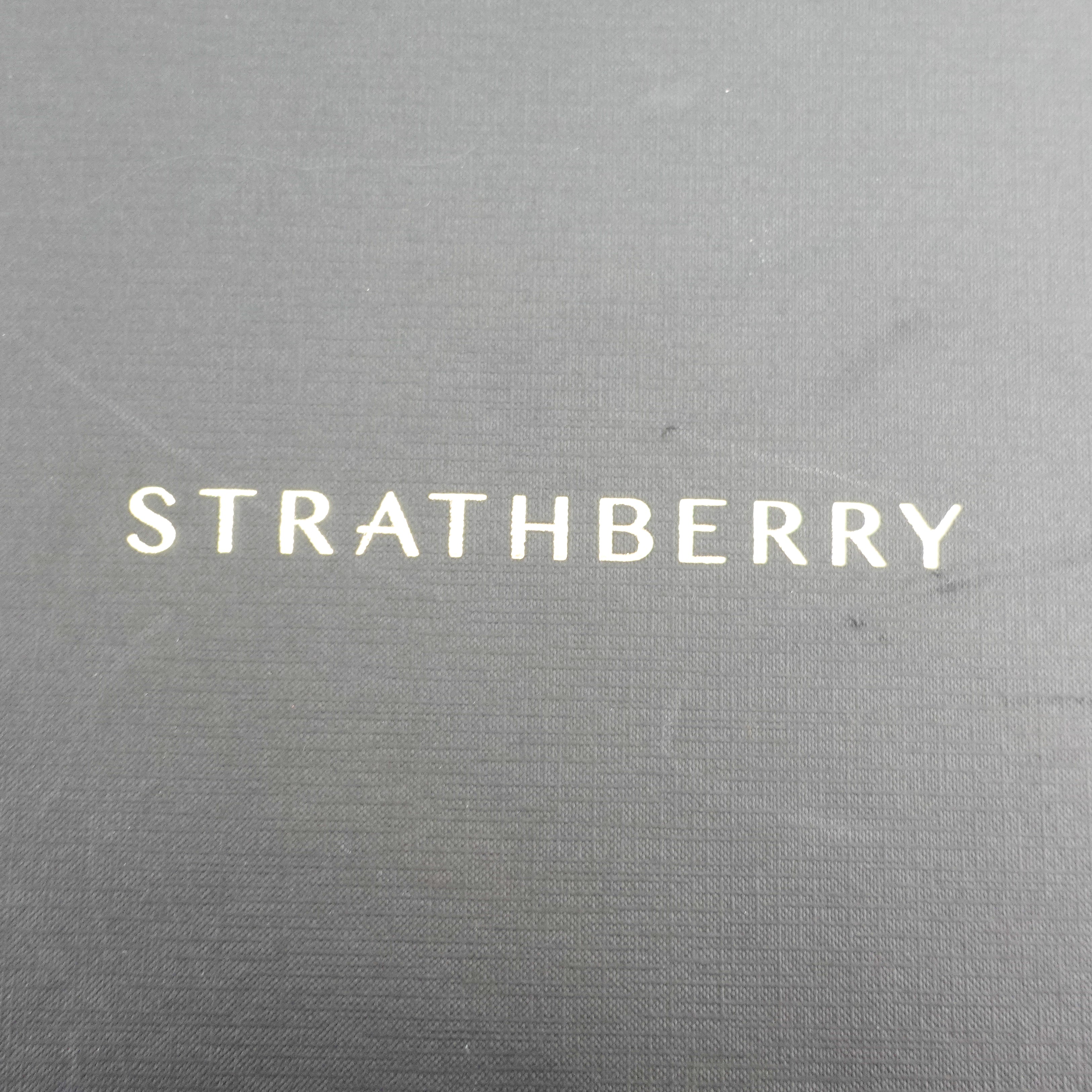 Strathberry Burgundy Vanilla Midi Tote with Asymmetrical Handles RRP £640 | Authentic Preloved