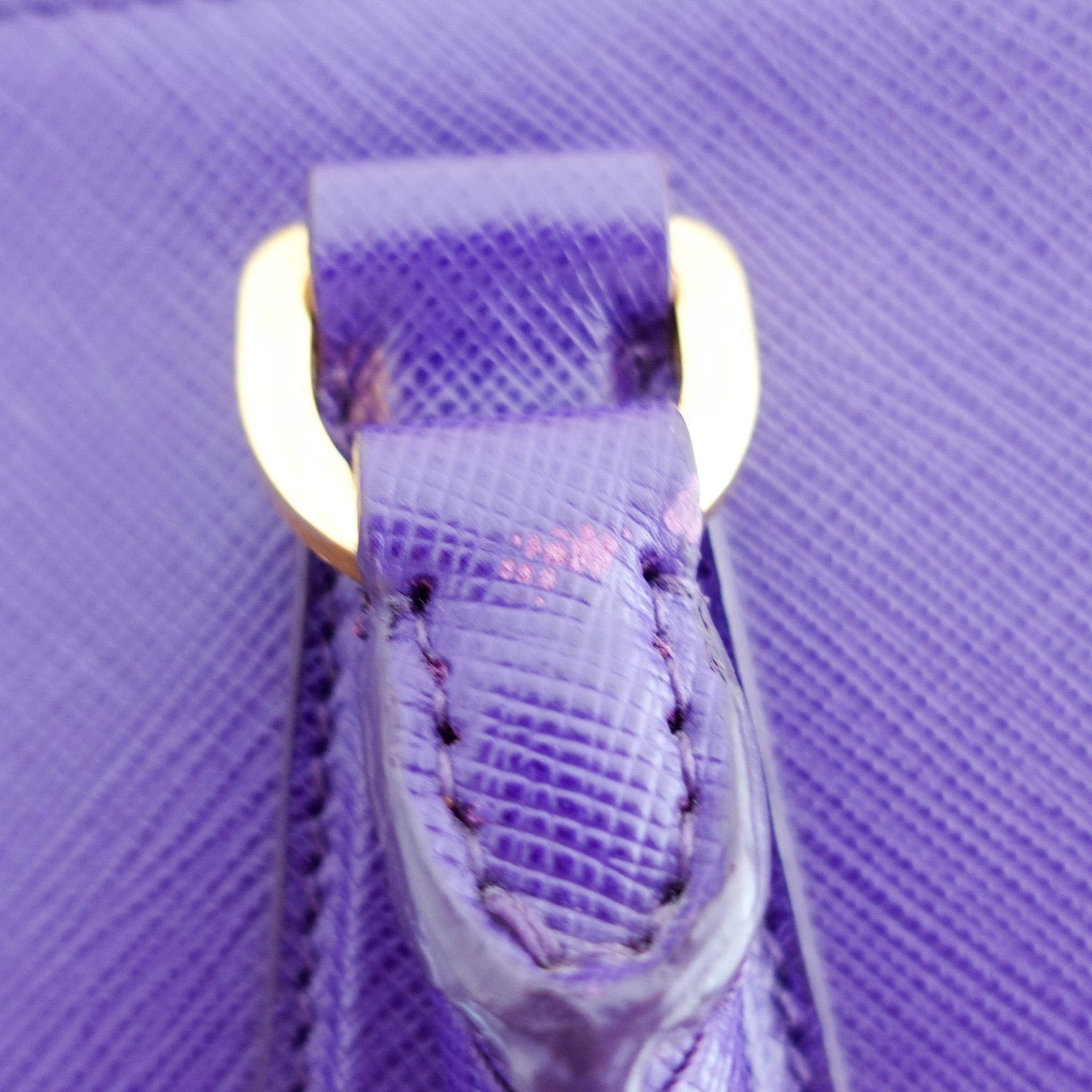 Prada Galleria Double Flap Tote Purple Saffiano RRP £3.5k | Authentic Preloved