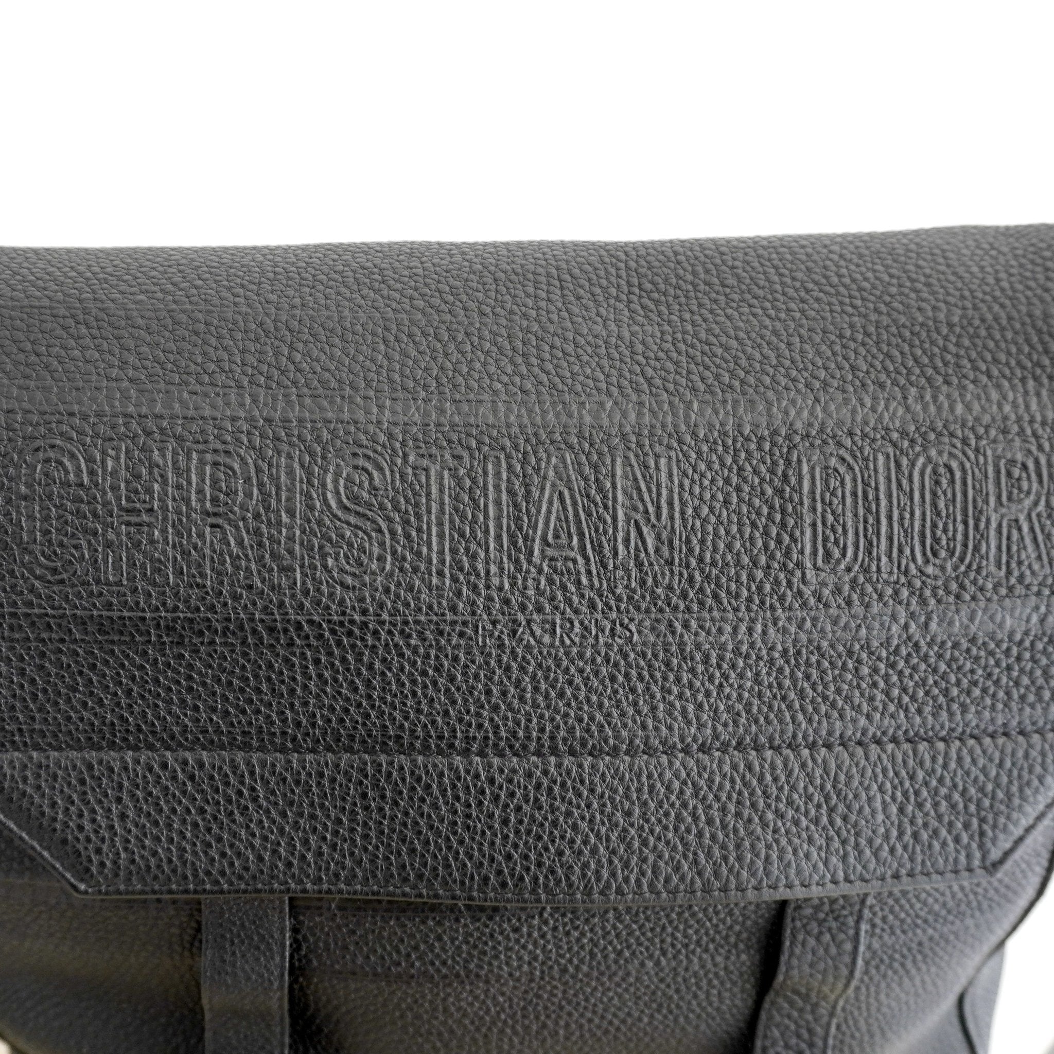 Christian Dior Large Diorcamp Messenger Bag in Noir Grained Calfskin (RRP £3000) | Authentic Preloved - Reloved Again