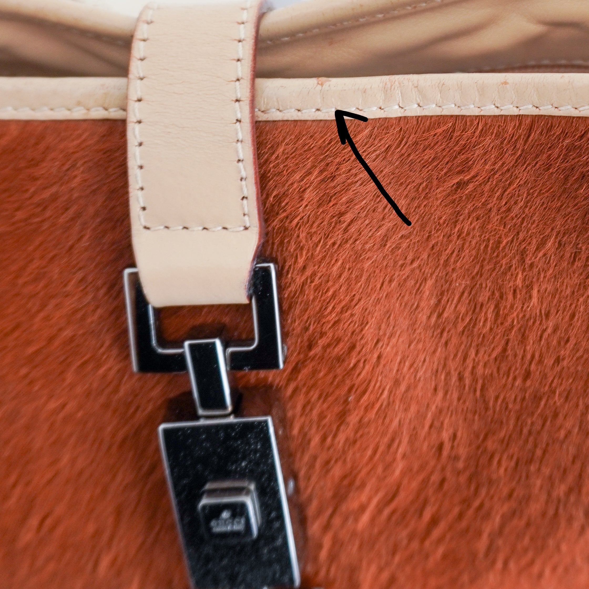 Gucci Vintage Jackie O Pony Hair Shoulder Bag (RRP £2500) | Authentic Preloved
